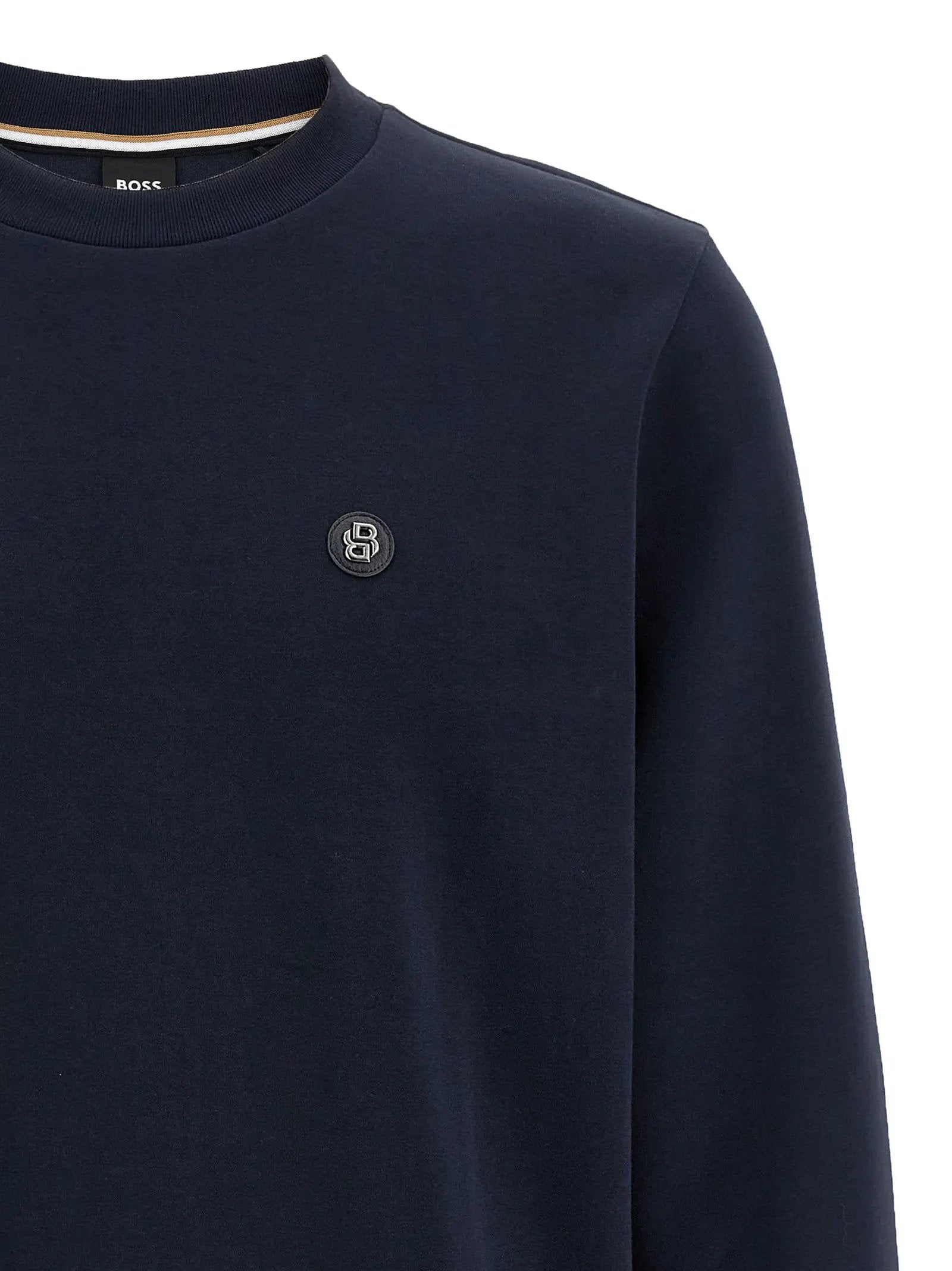 Hugo Boss Blue Cotton Sweatshirt