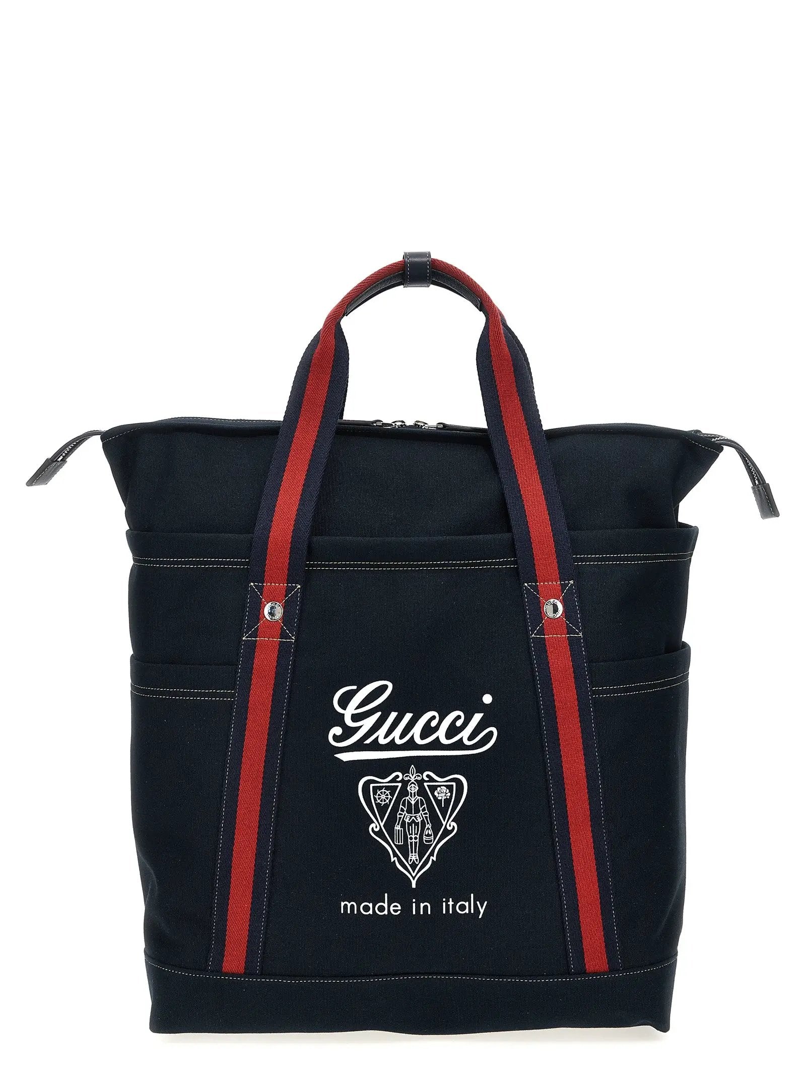Gucci Blue Cotton Tote Bag