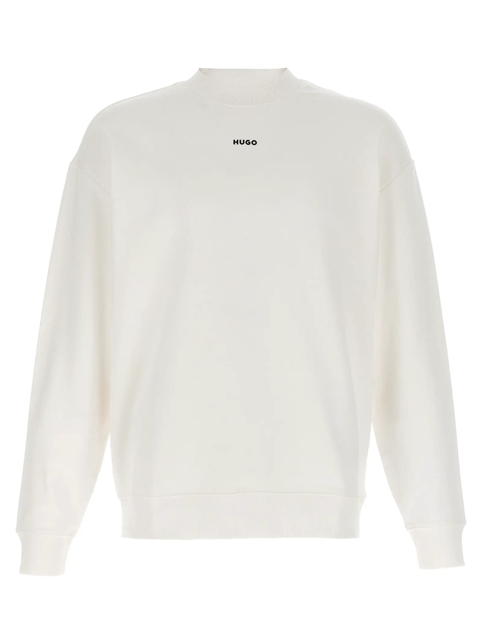 Hugo Boss White Cotton Sweatshirt