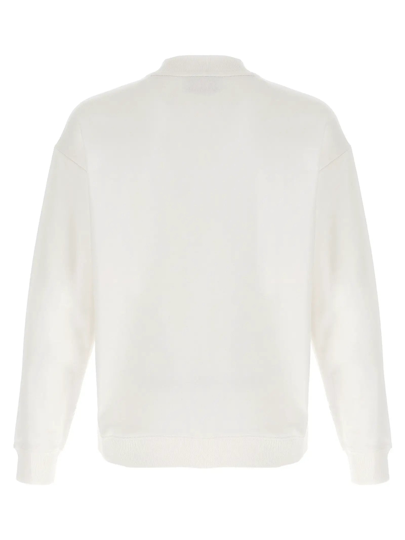 Hugo Boss White Cotton Sweatshirt