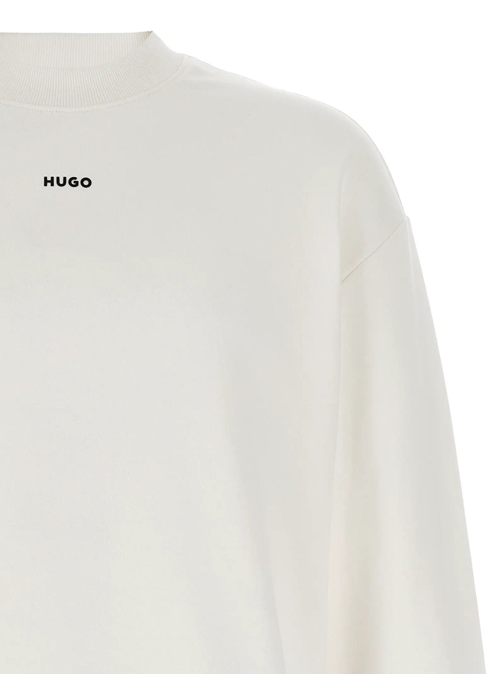 Hugo Boss White Cotton Sweatshirt