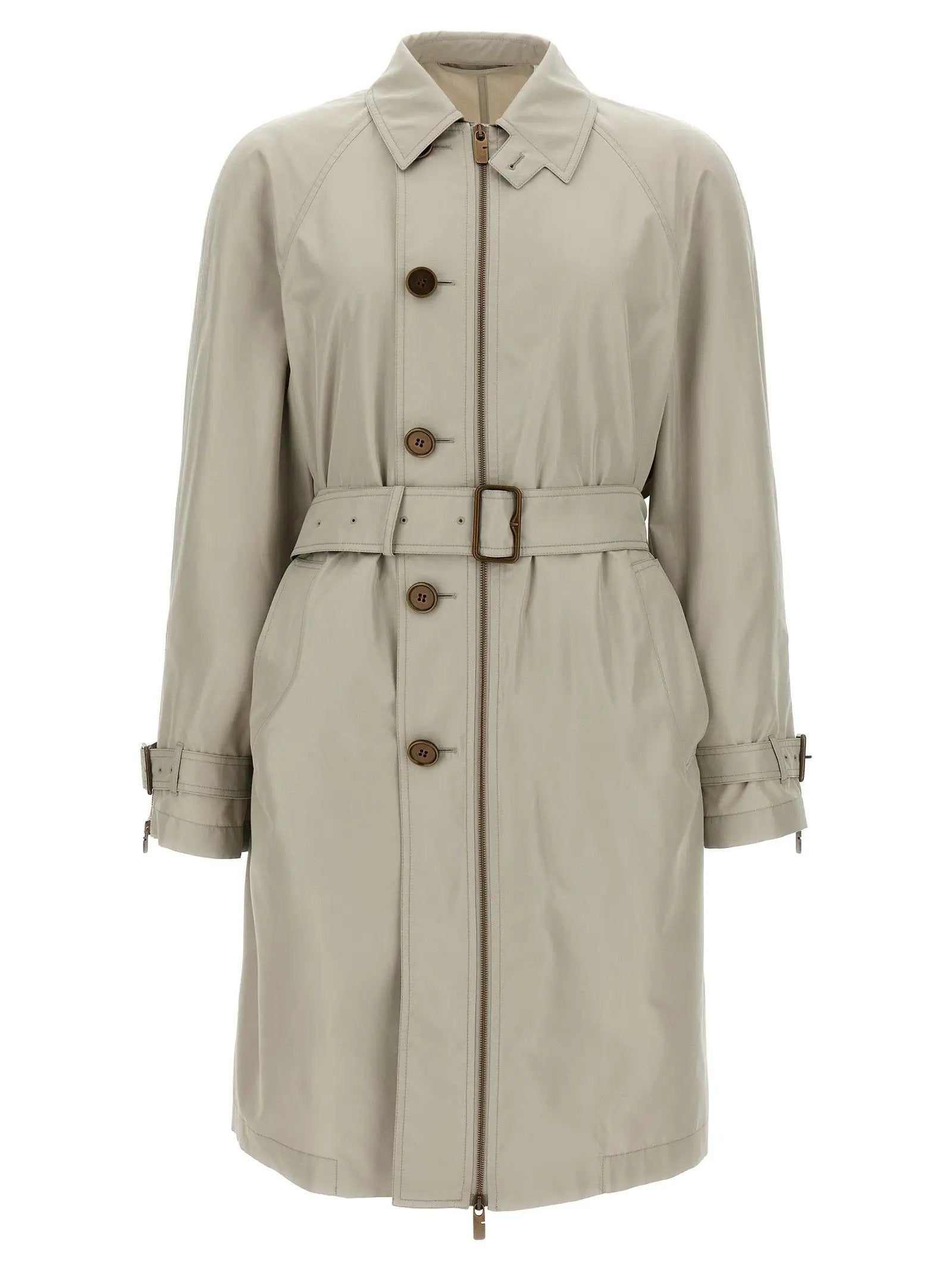 Burberry Gray Satin Coat