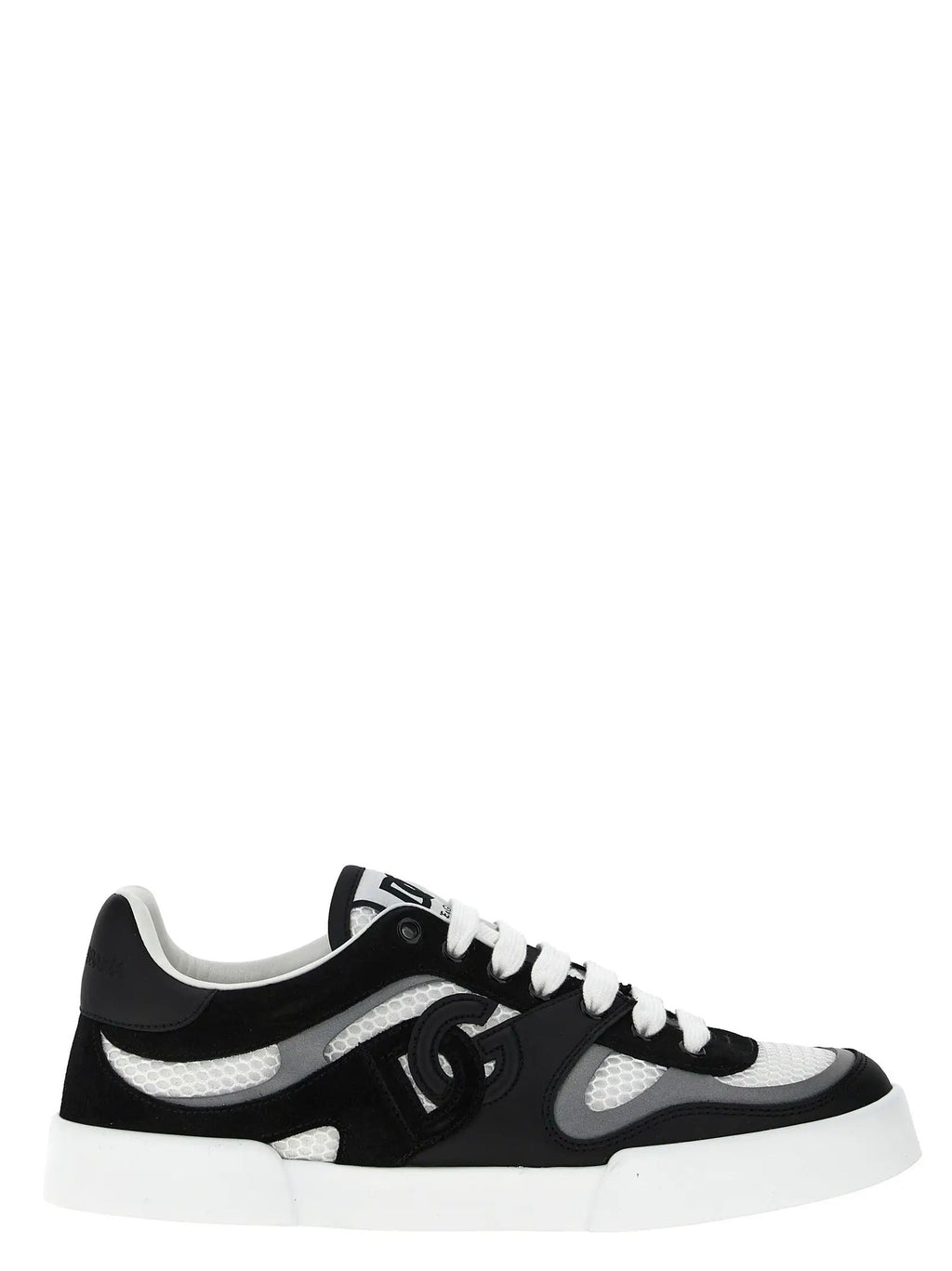 Baskets bicolores en cuir de veau Dolce & Gabbana