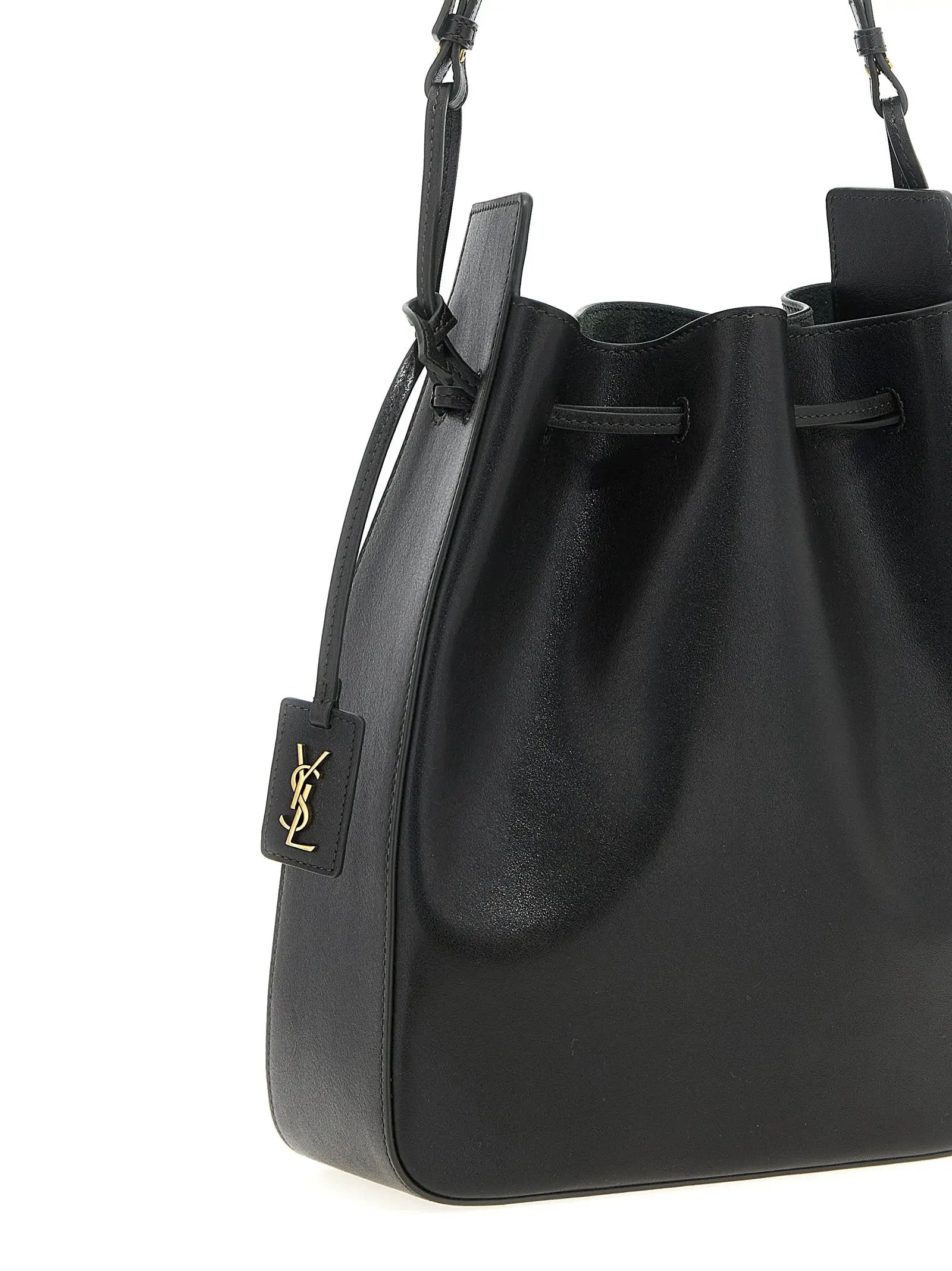 Saint Laurent Bicolor Calfskin Crossbody Bag