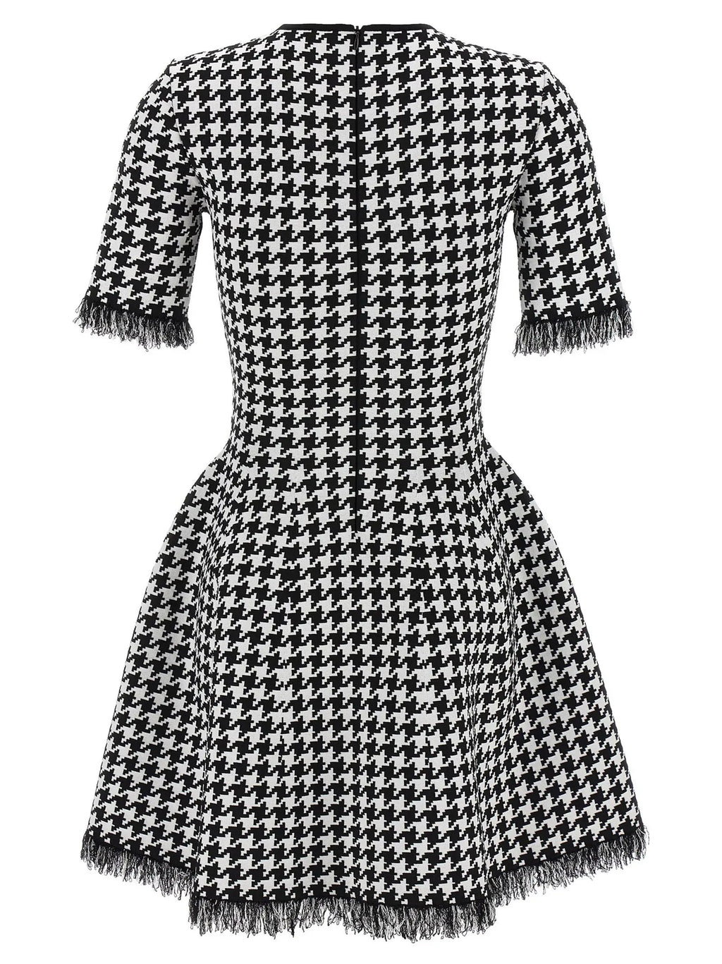 Alexander McQueen Bicolor Viscose Short Dress