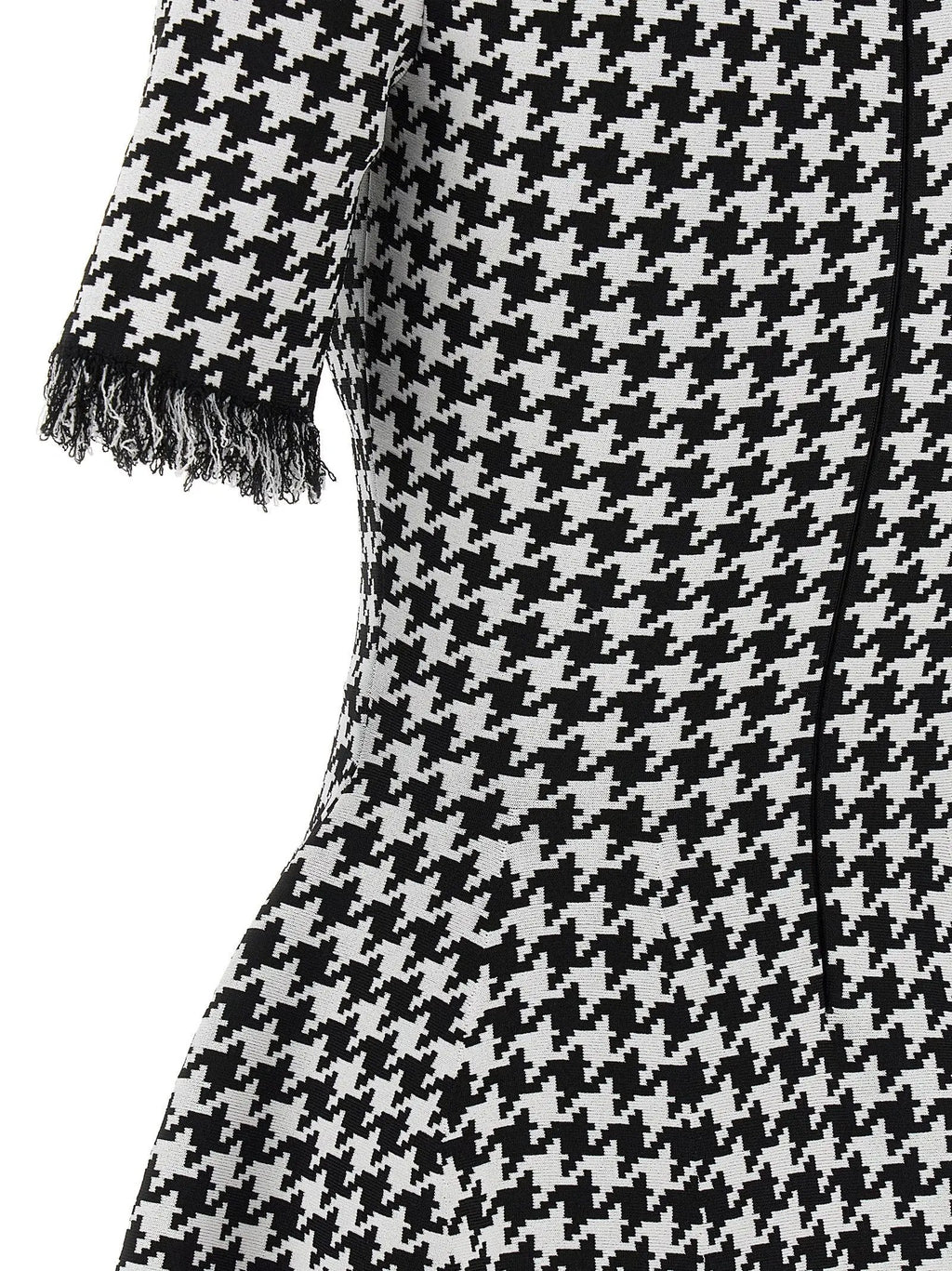 Alexander McQueen Bicolor Viscose Short Dress
