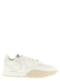 Marine Serre White Calfskin Athletic Sneakers