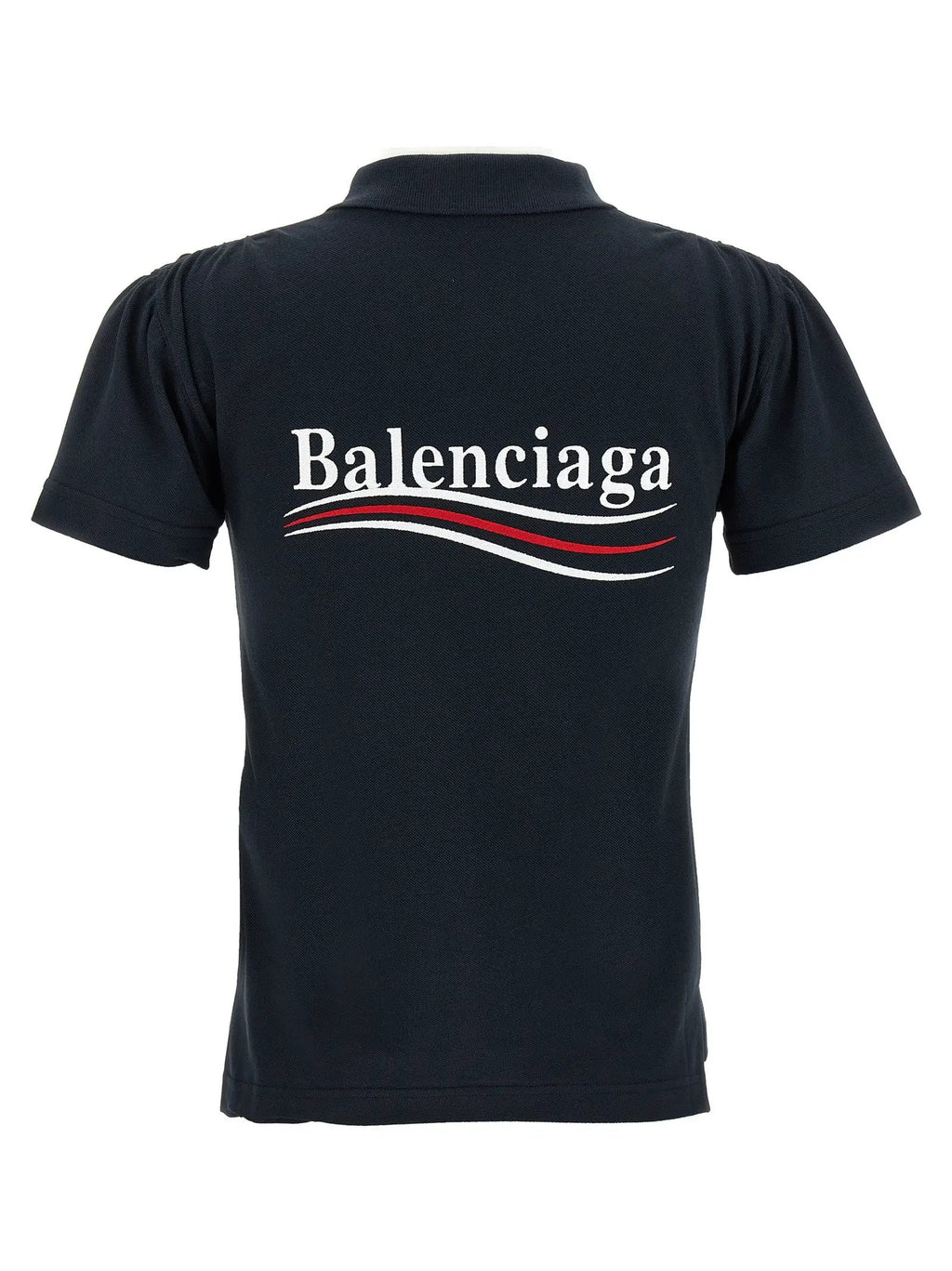 Balenciaga Blue Cotton Polo Shirt
