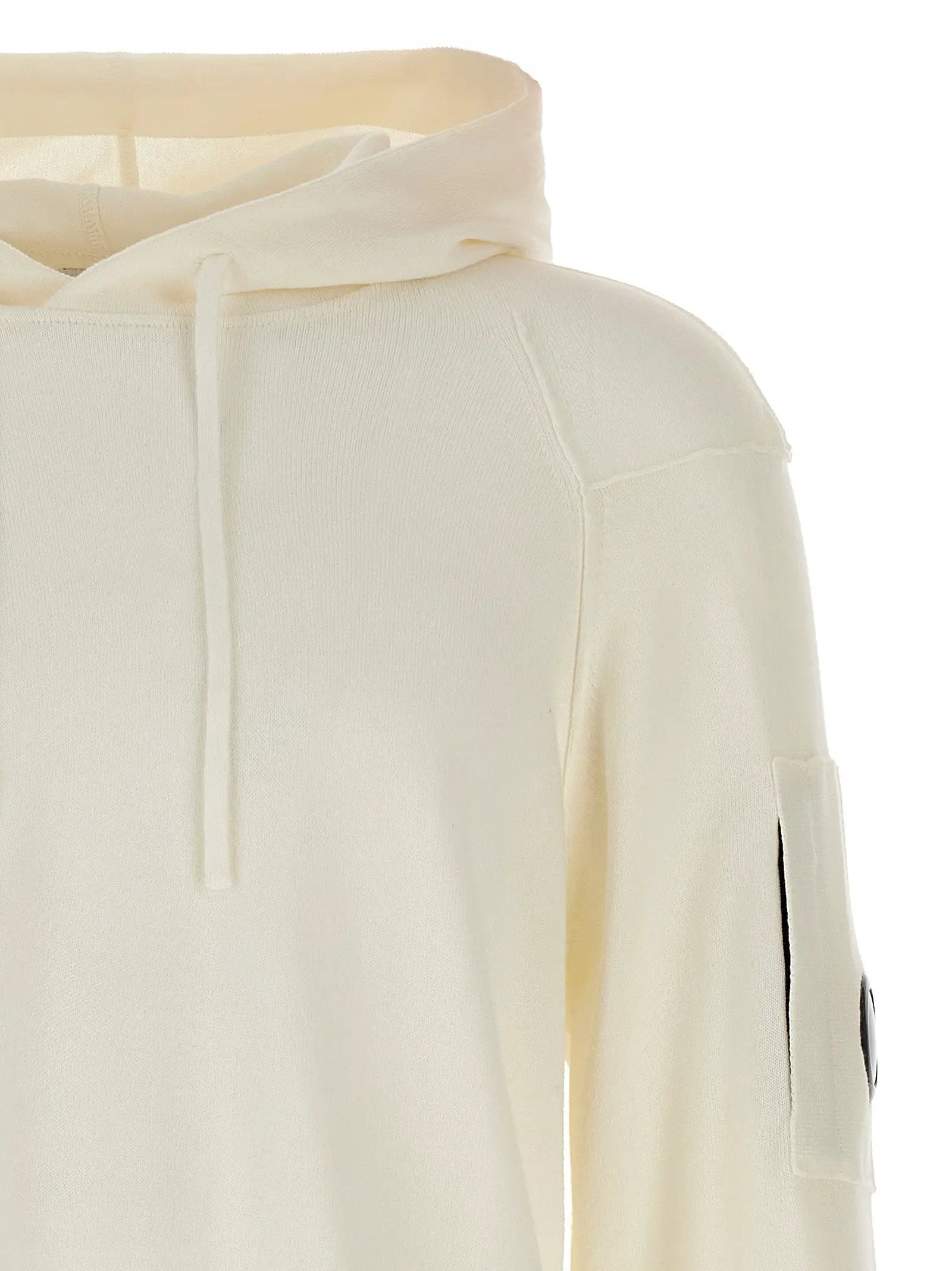 C.P. Company White Cotton Sweatshirt