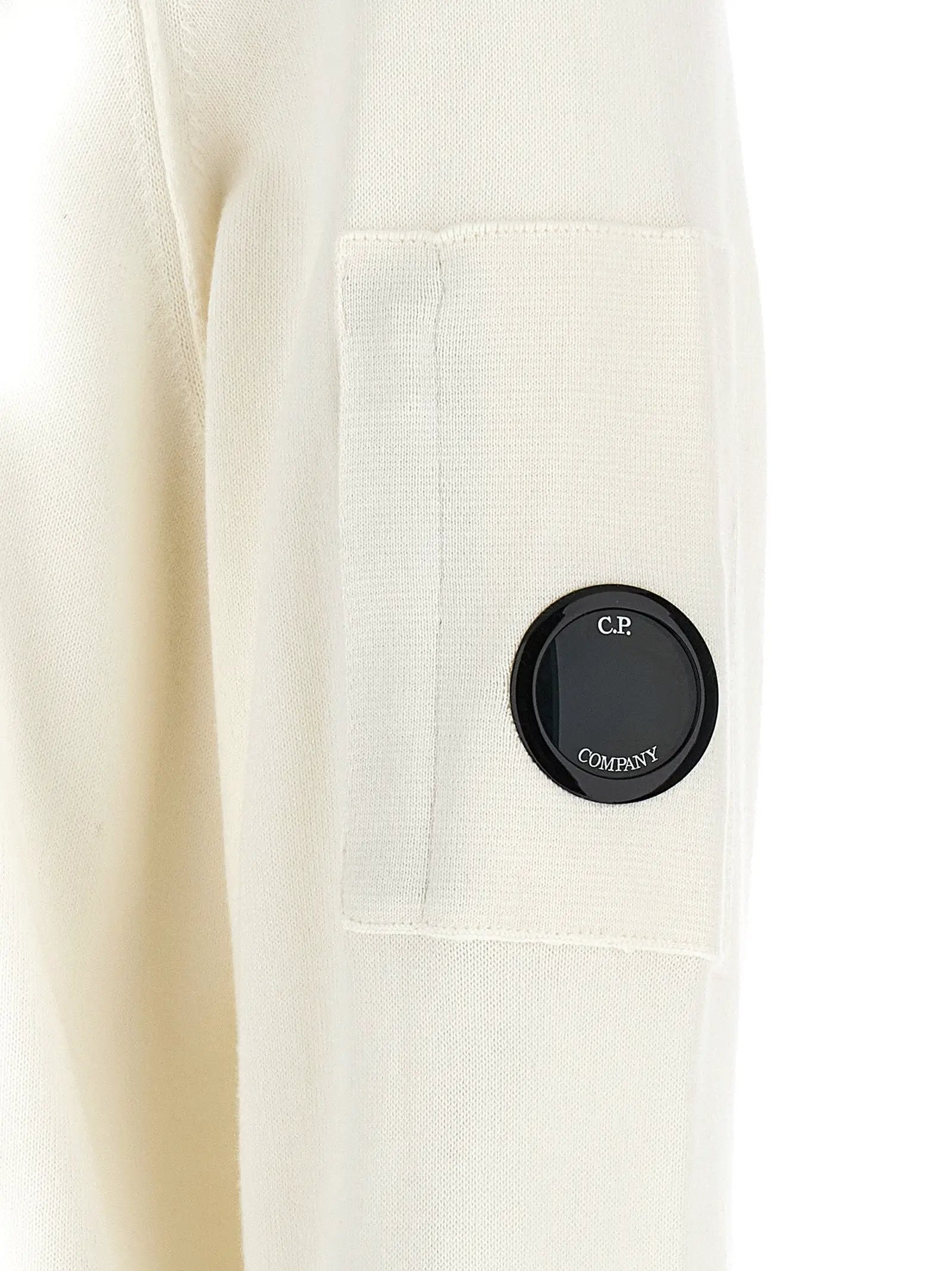 C.P. Company White Cotton Sweatshirt