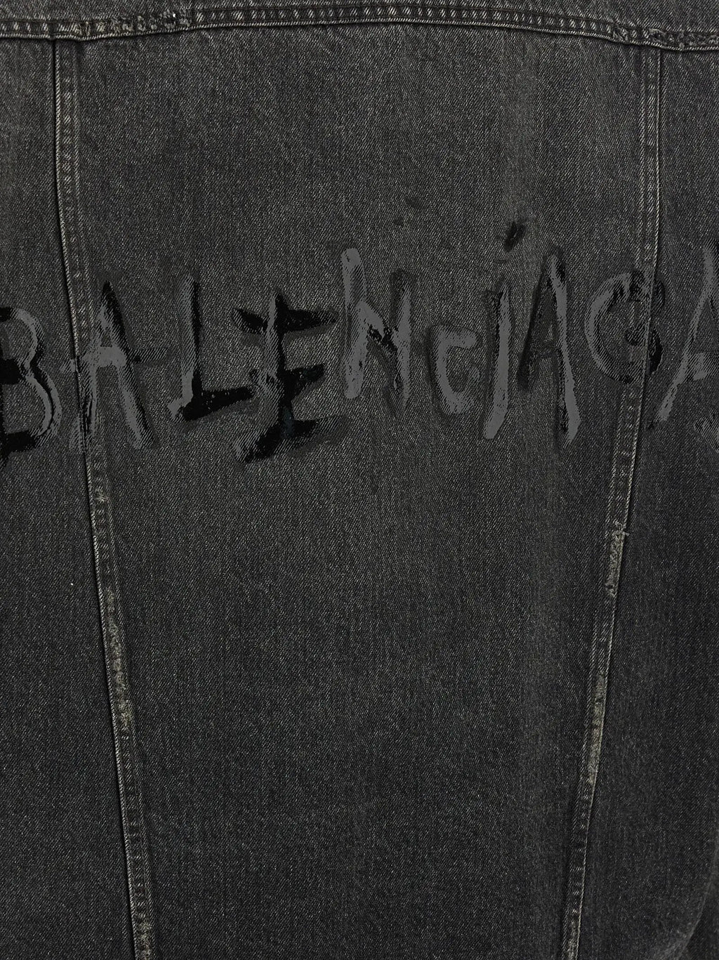Balenciaga Gray Cotton Denim Jacket