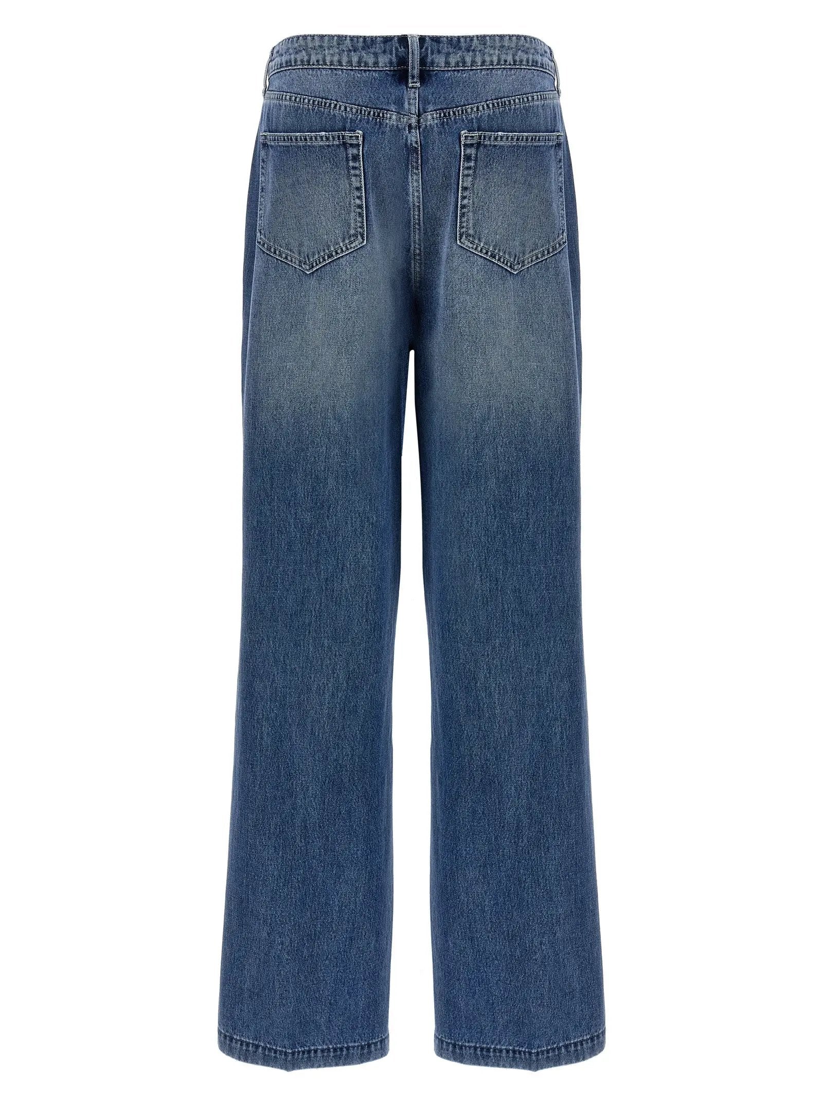 L'Agence Blue Cotton Jeans Denim