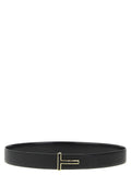 Tom Ford Black Calfskin Regular Belt