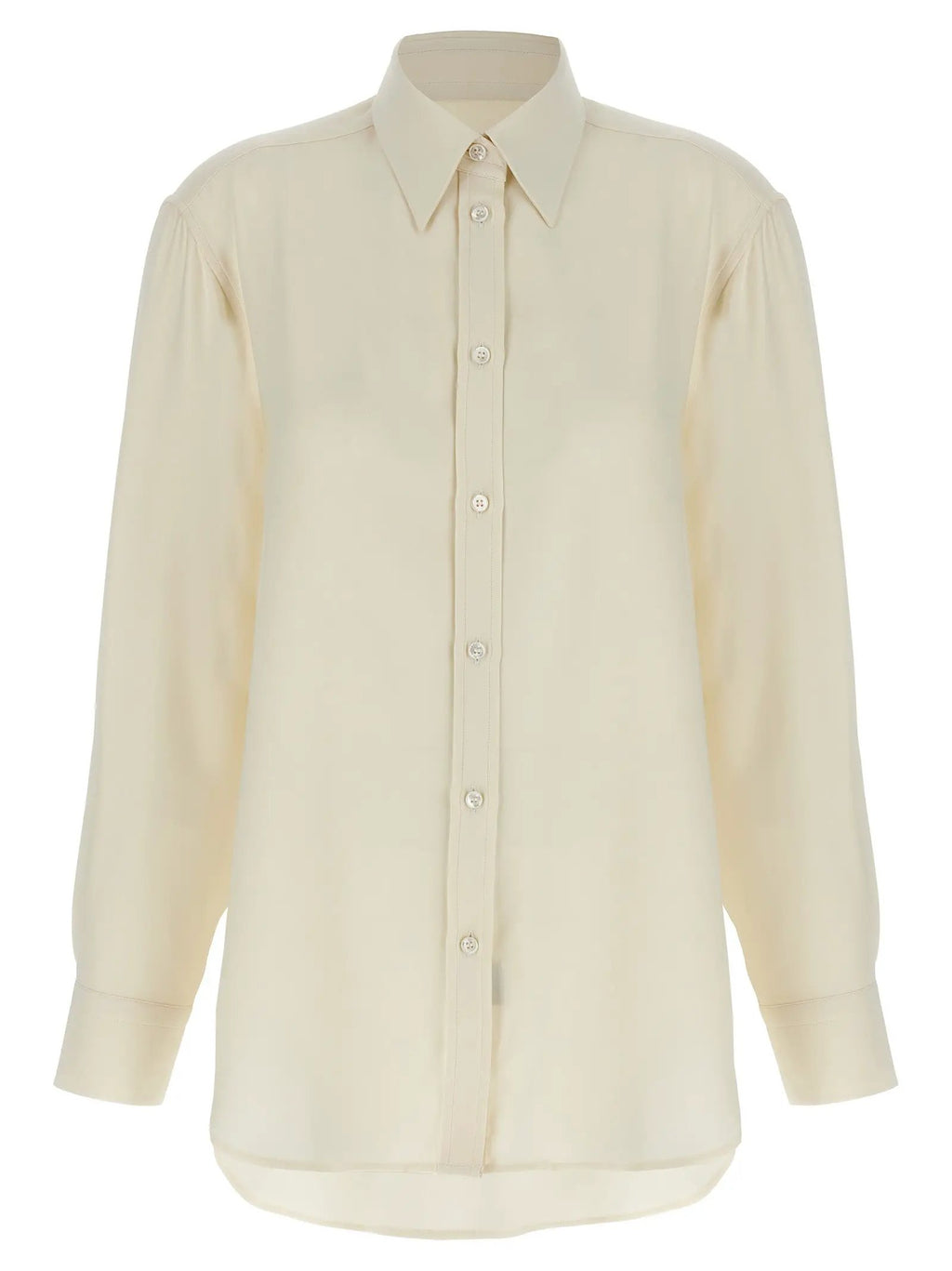 Brioni White Silk Blouse