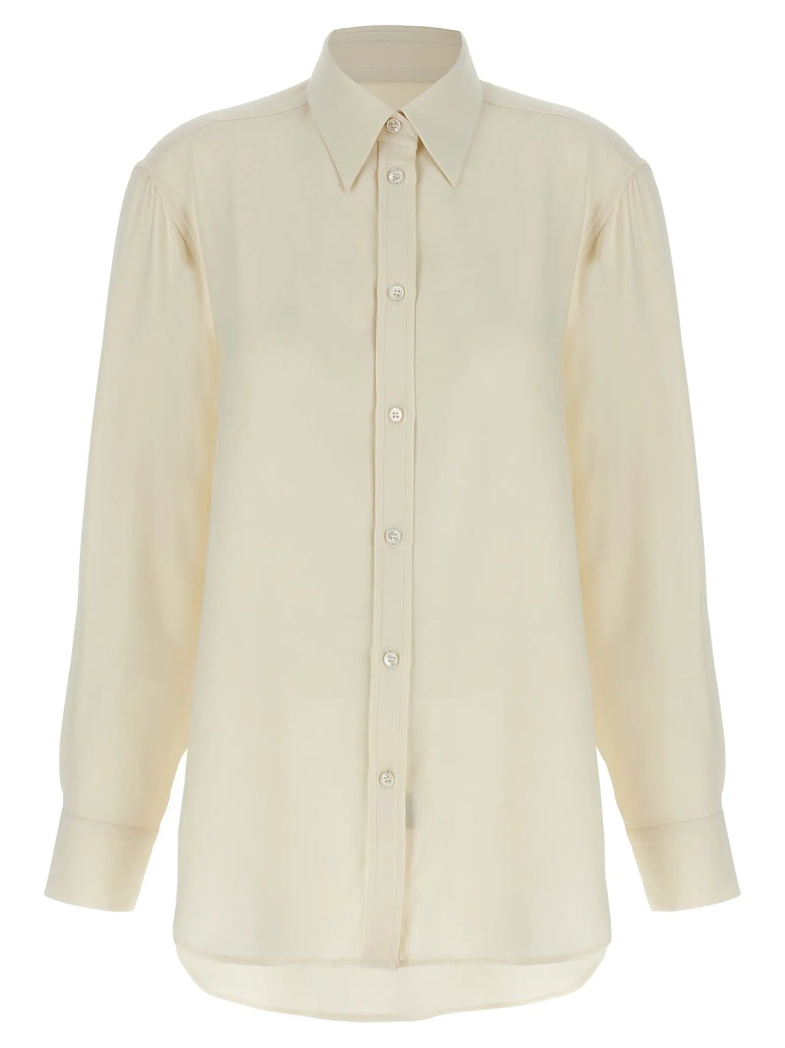 Brioni White Silk Blouse