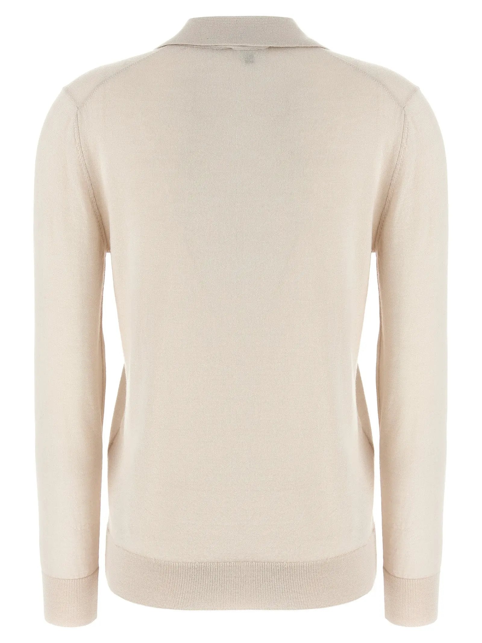 Brioni Beige Cashmere Polo Shirt