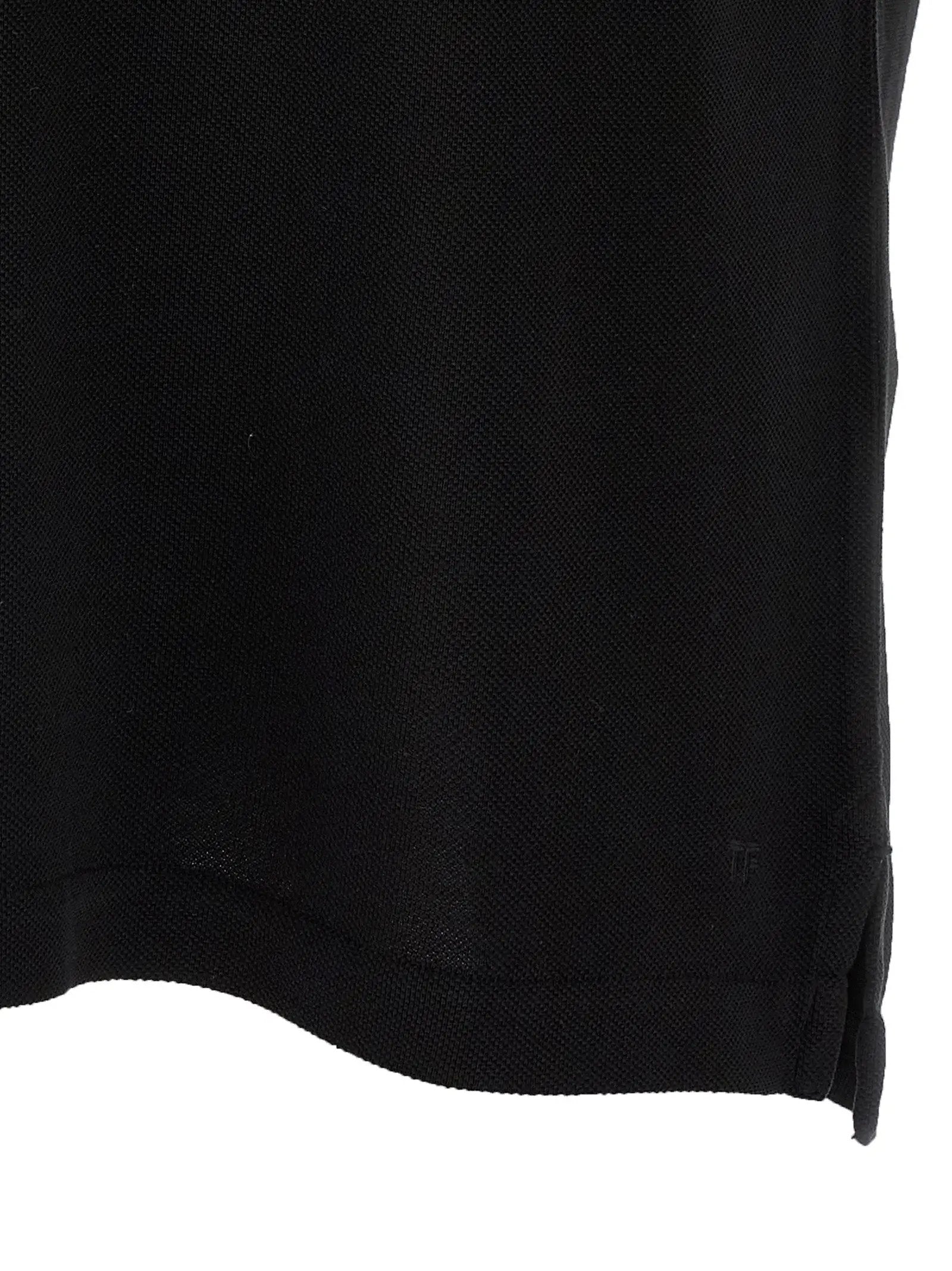 Tom Ford Black Lyocell Polo Shirt