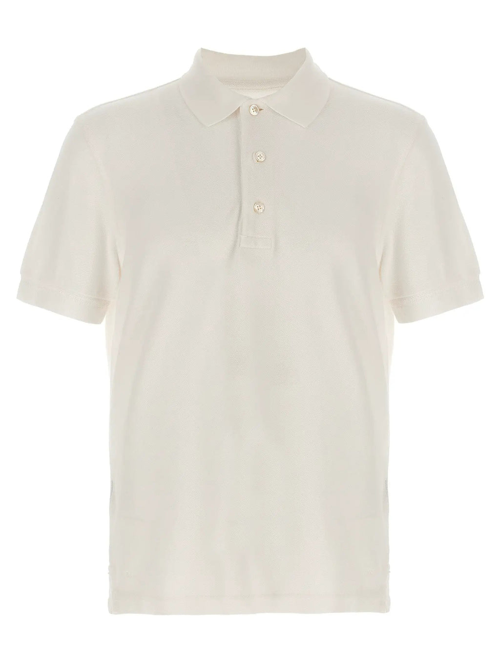 Tom Ford White Lyocell Polo Shirt