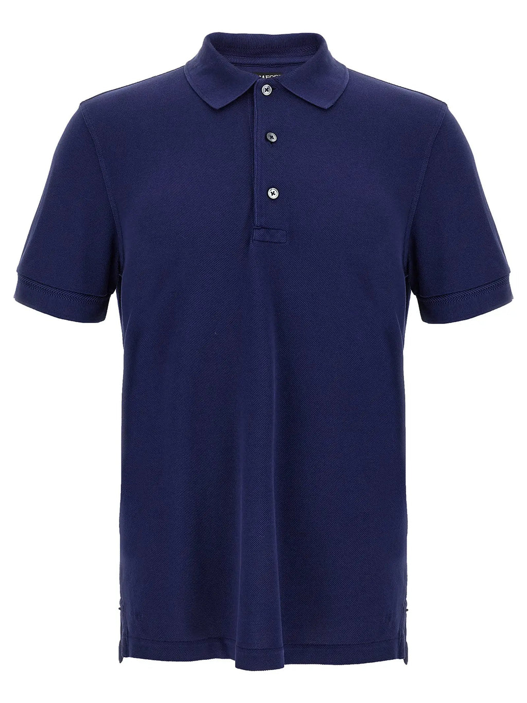 Tom Ford Blue Lyocell Polo Shirt