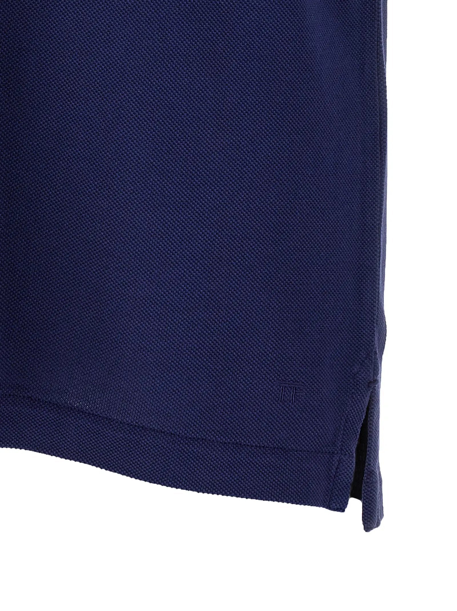Tom Ford Blue Lyocell Polo Shirt