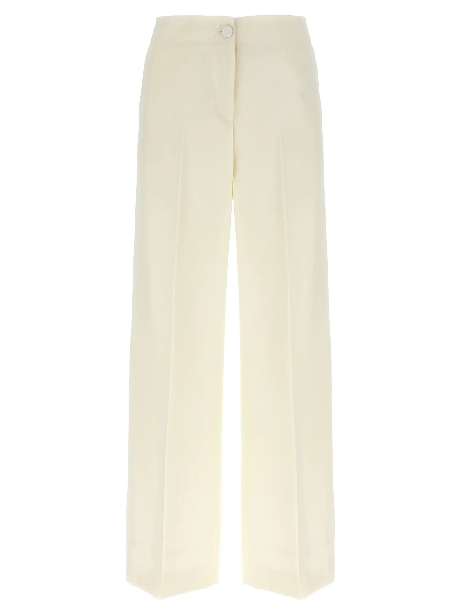 Brioni White Wool Casual Pants