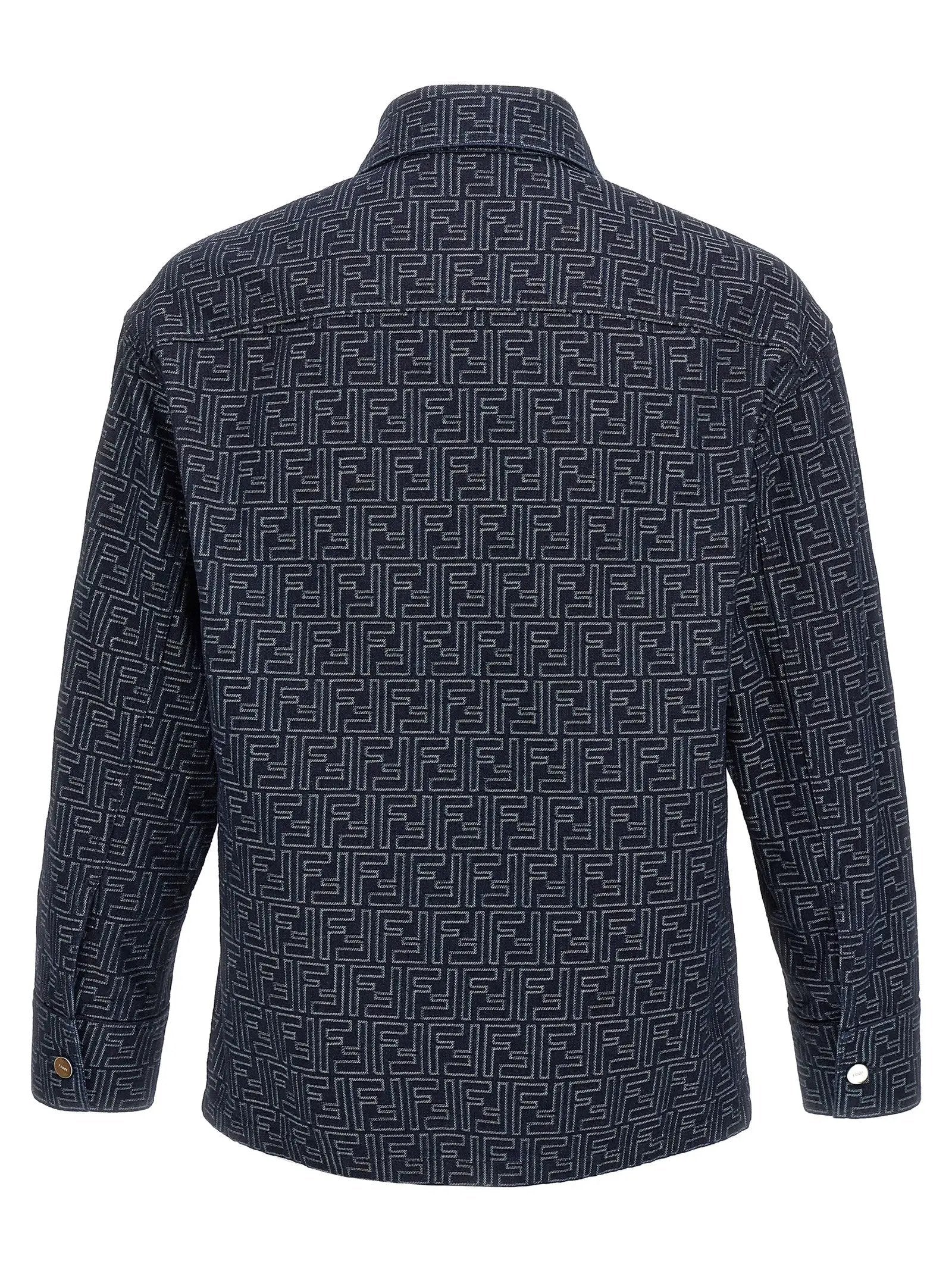 Fendi Blue Cotton Denim Jacket
