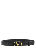 Valentino Garavani Black Calfskin Regular Belt