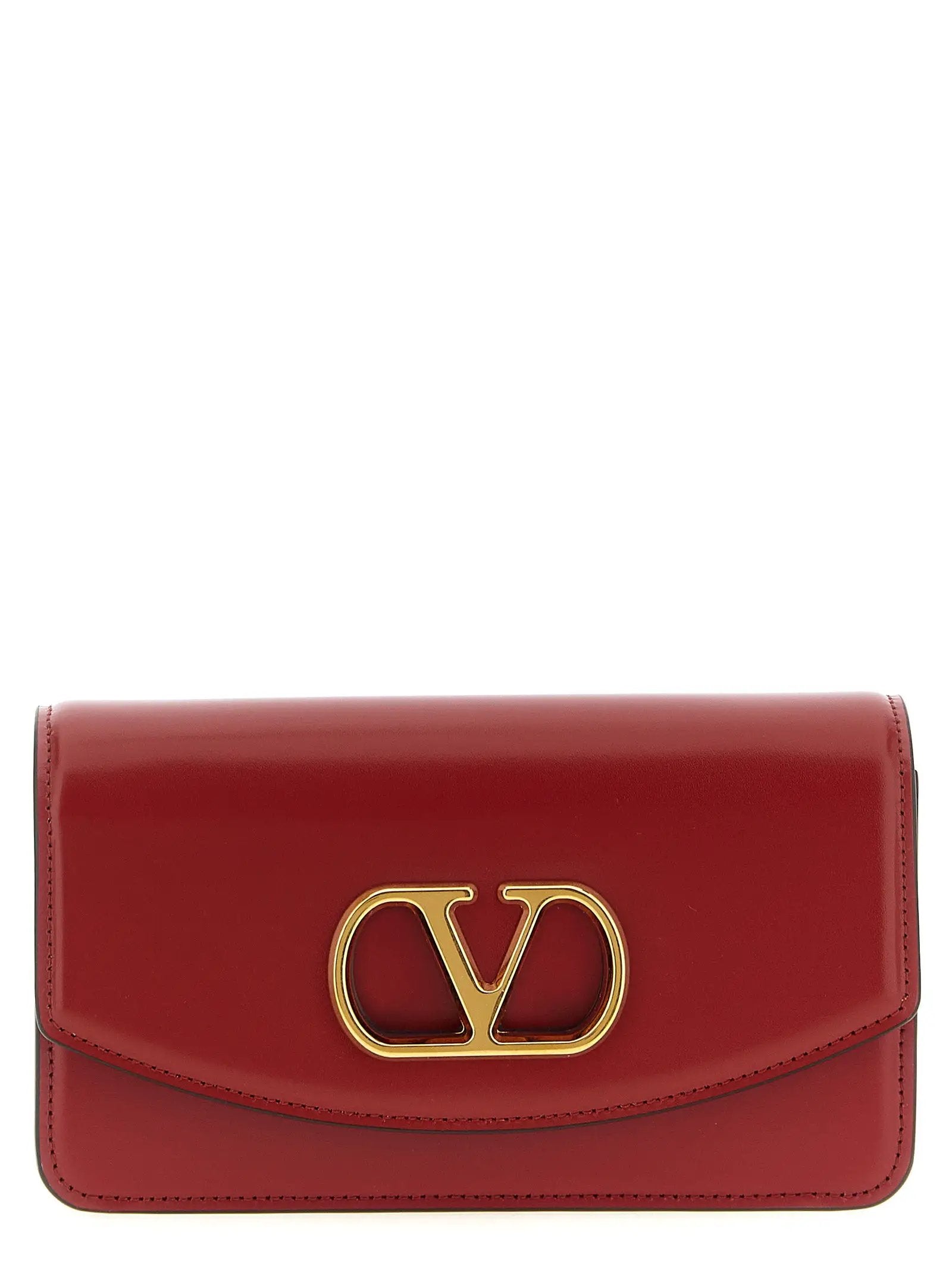 Valentino Garavani Multicolor Calfskin Clutch Bag