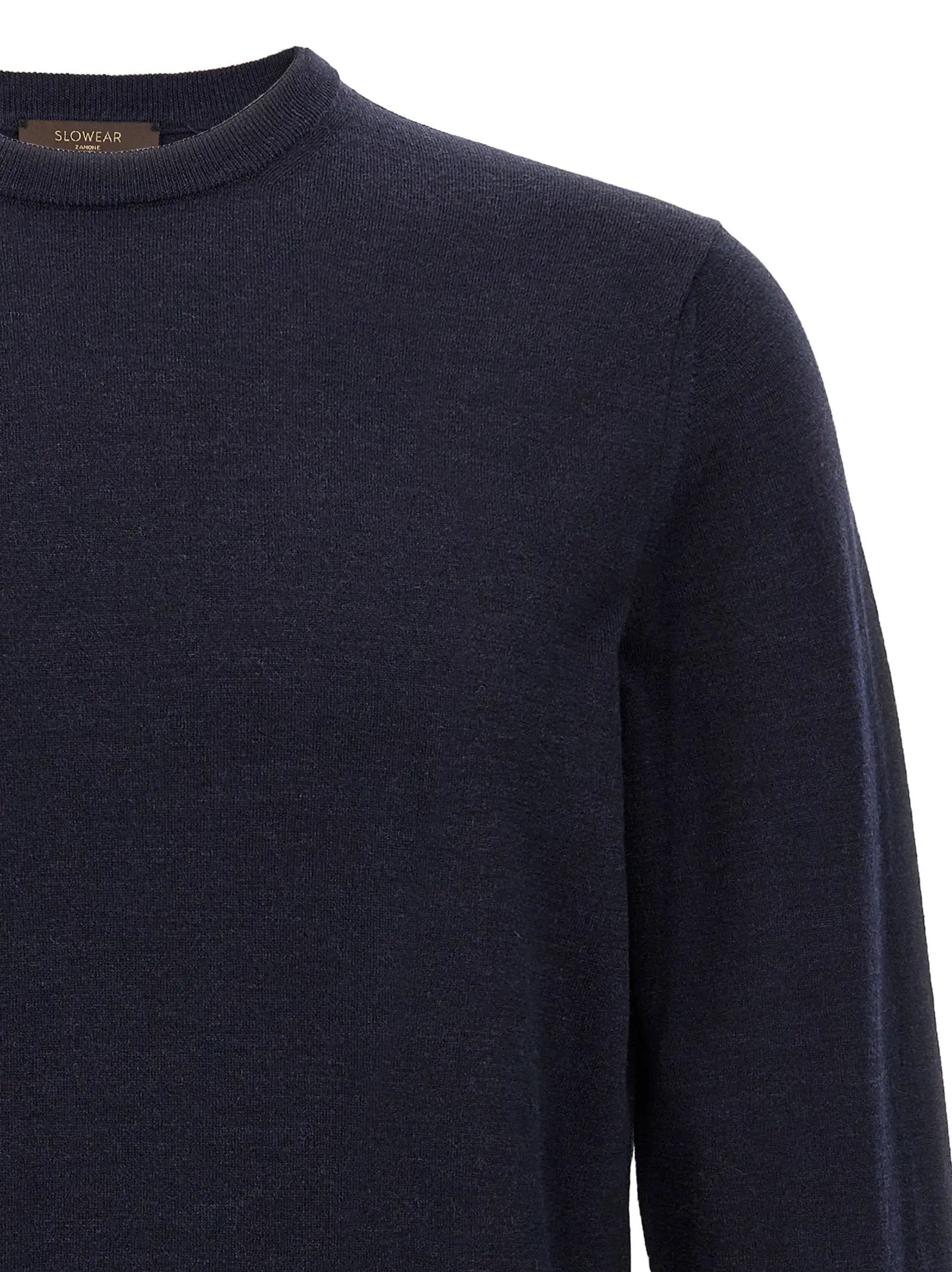 ZANONE Blue Virgin Wool Cardigan
