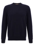 ZANONE Blue Virgin Wool Cardigan
