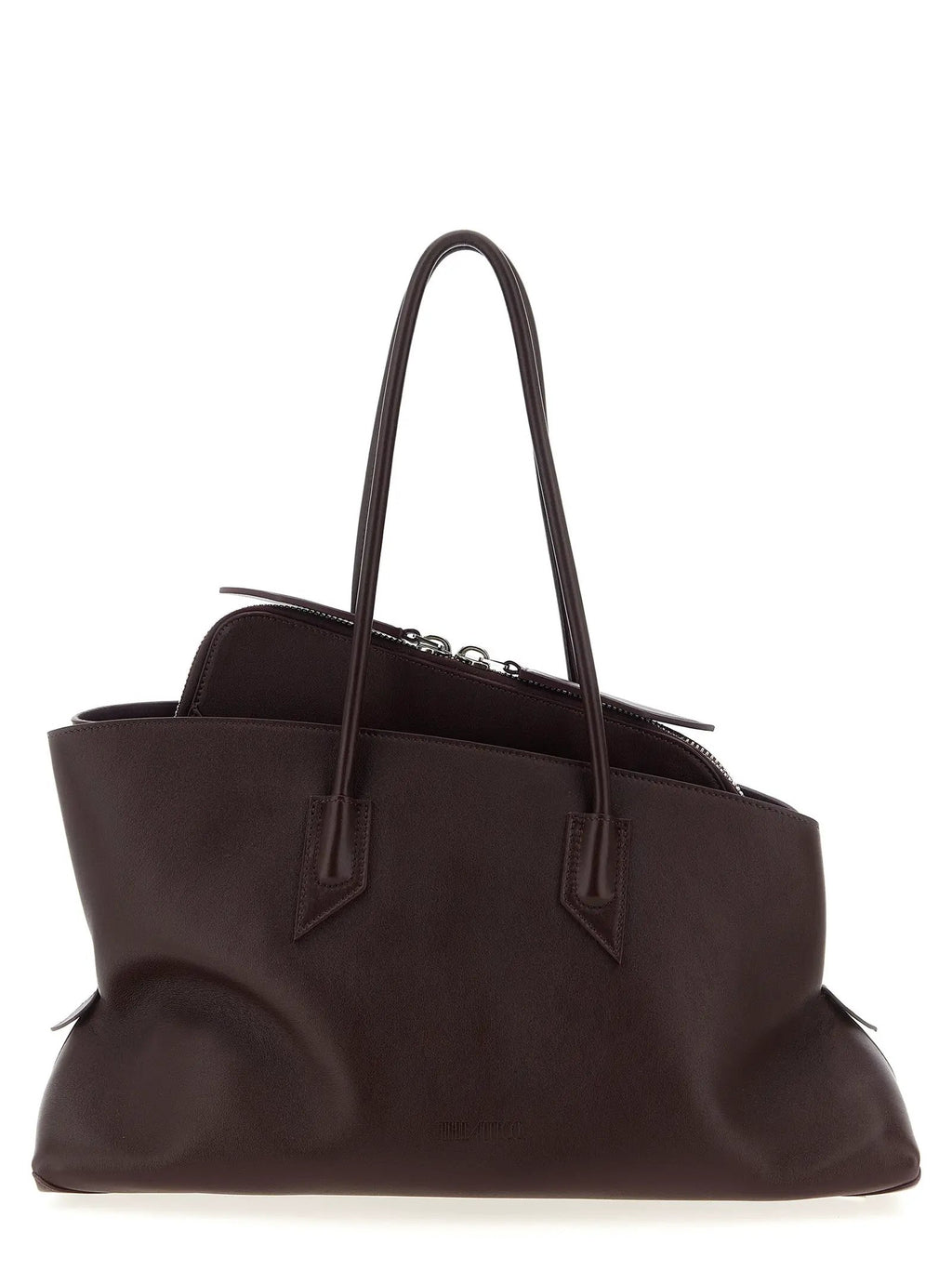 The Attico Purple Calfskin Shoulder Bag
