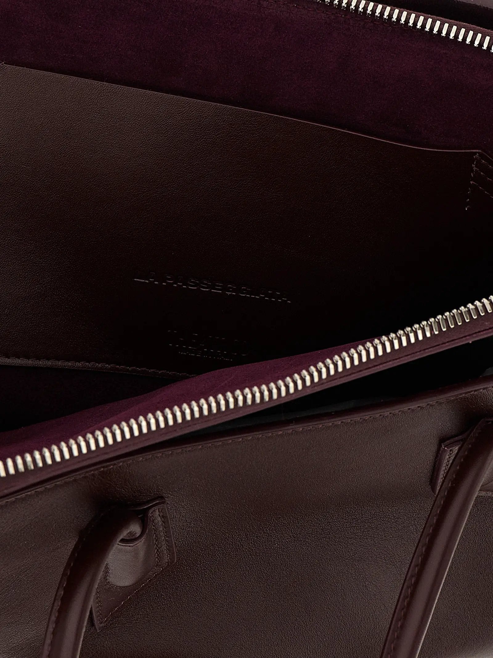 The Attico Purple Calfskin Shoulder Bag