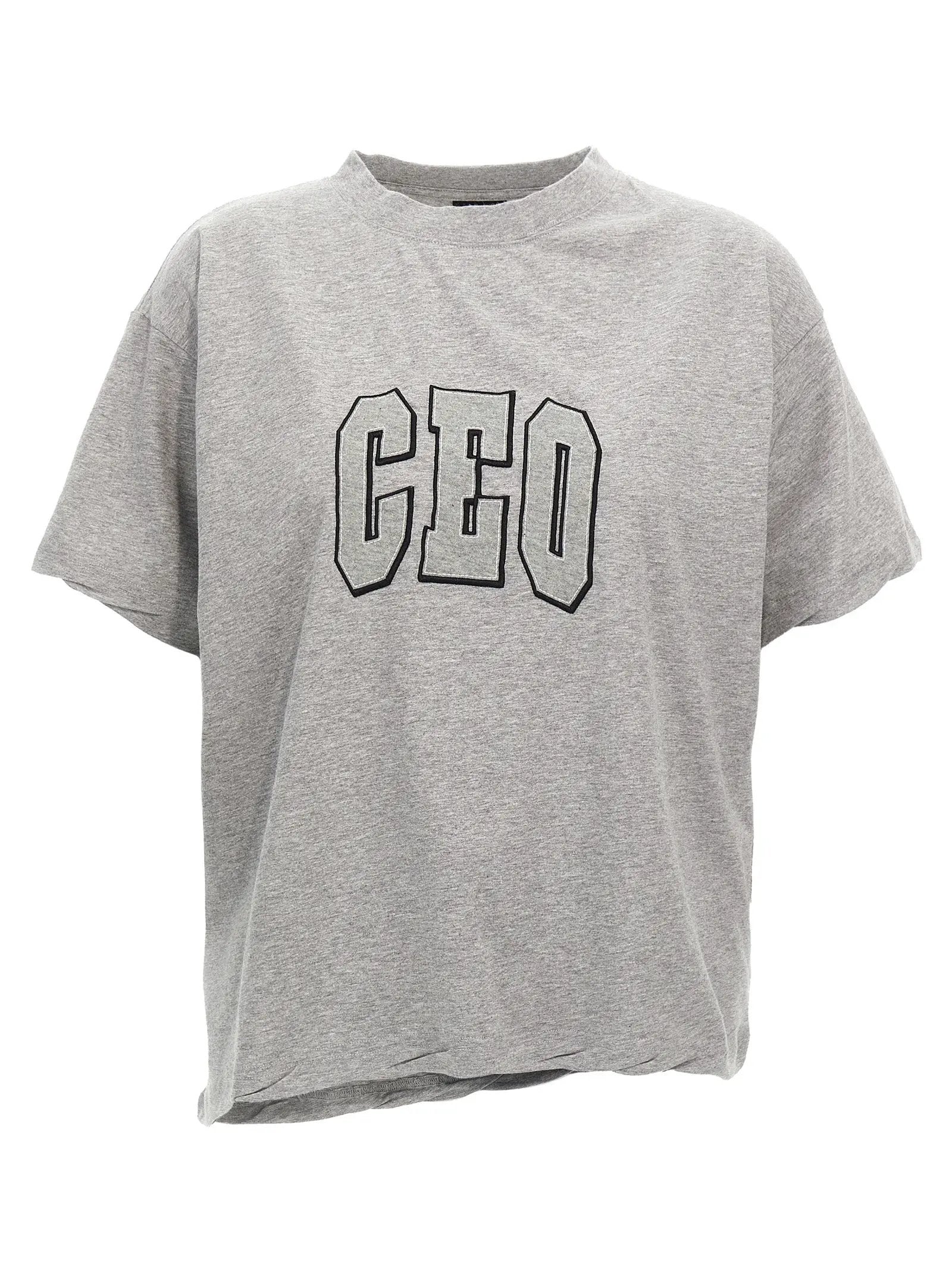 Balenciaga Gray Cotton T-Shirt