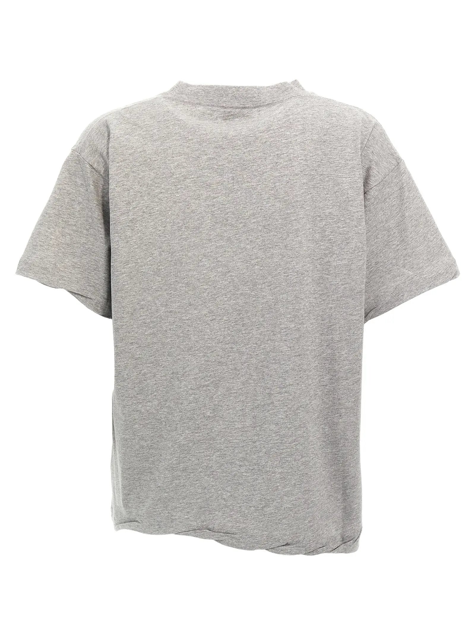 Balenciaga Gray Cotton T-Shirt