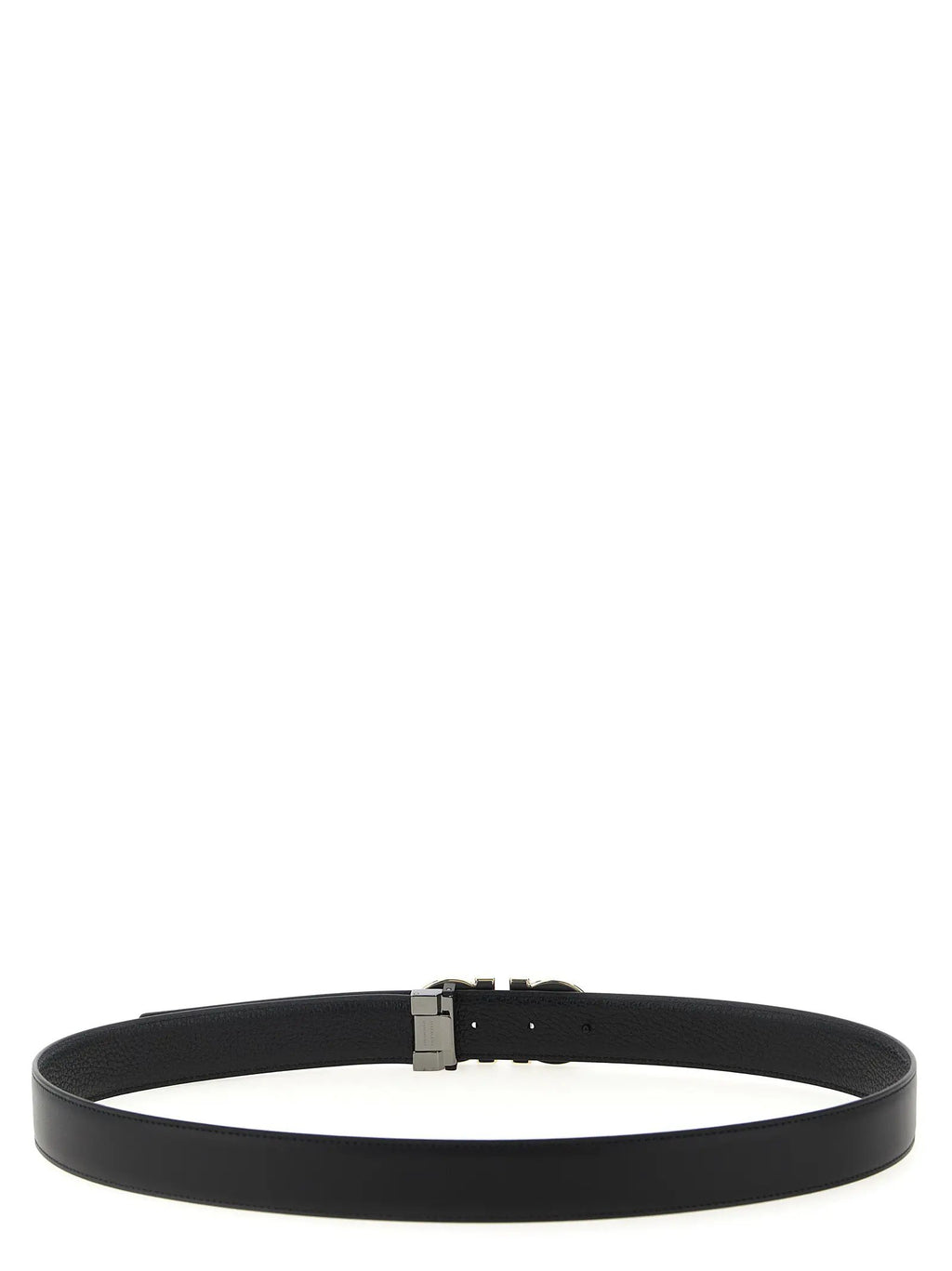 Ferragamo Black Calfskin Regular Belt