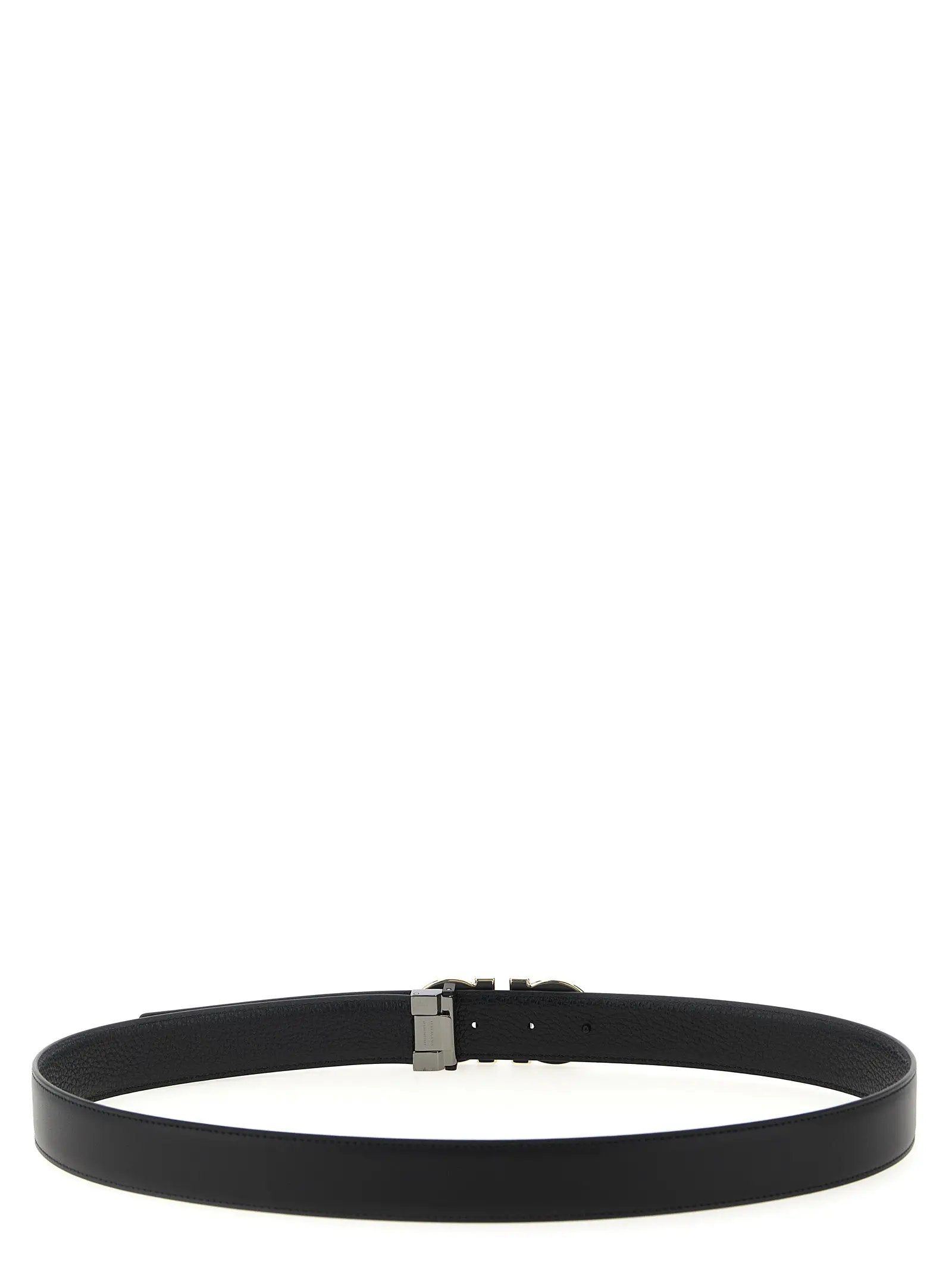 Ferragamo Black Calfskin Regular Belt