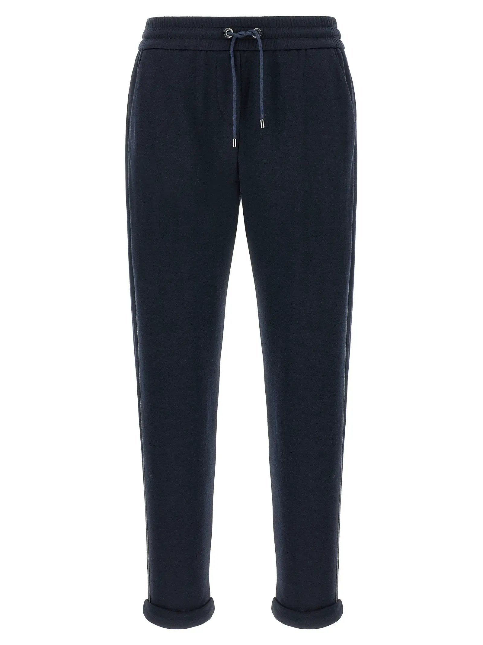 Brunello Cucinelli Blue Cotton Joggers (Workout Pants)