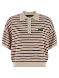 ROTATE BIRGER CHRISTENSEN Multicolor Mohair Polo Shirt