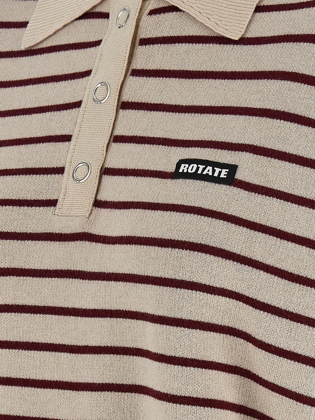 ROTATE BIRGER CHRISTENSEN Multicolor Mohair Polo Shirt