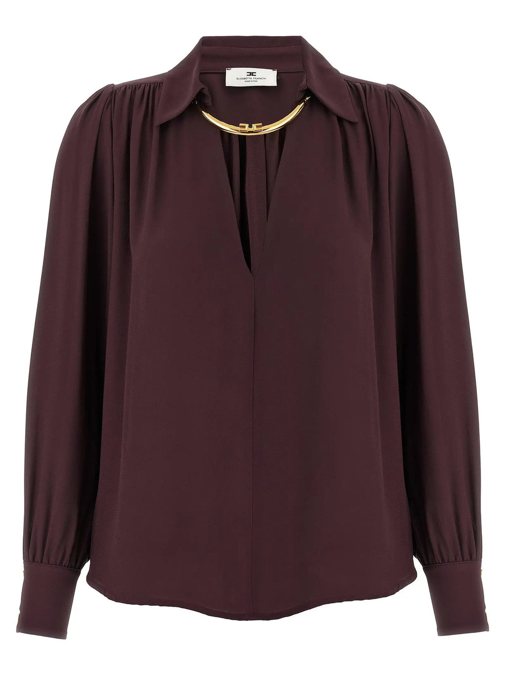 Elisabetta Franchi Purple Viscose Blouse
