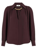 Elisabetta Franchi Purple Viscose Blouse
