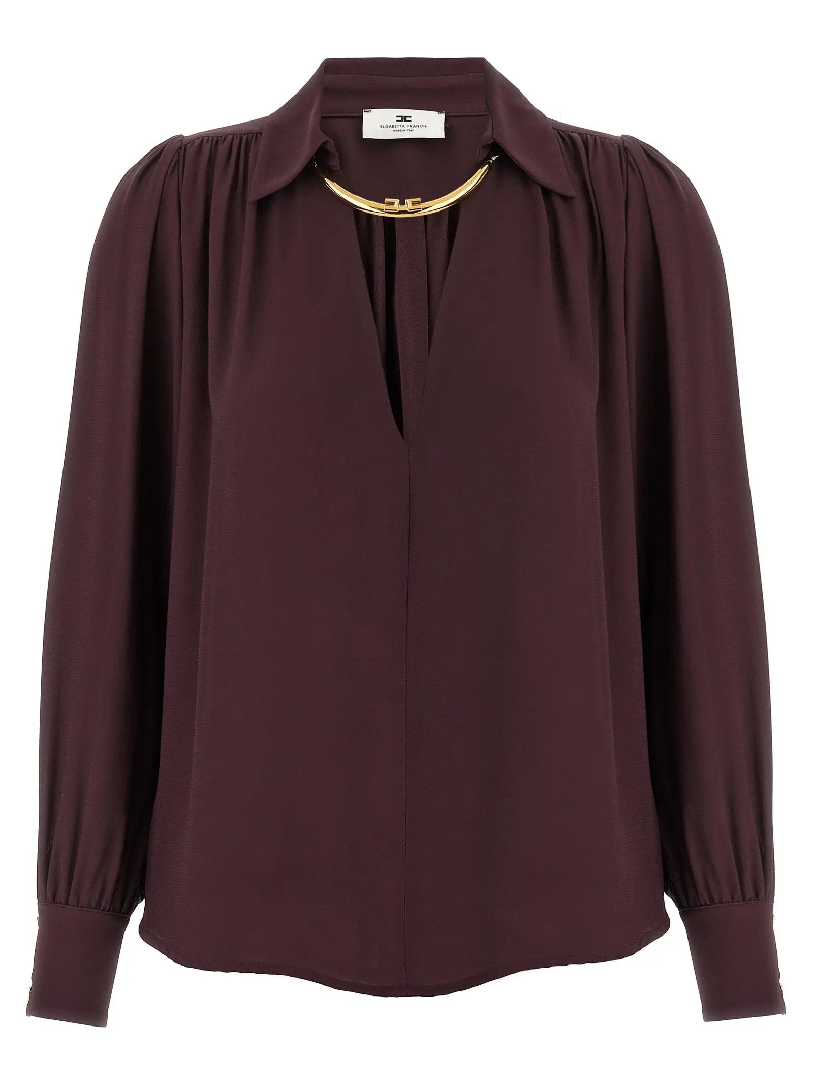 Elisabetta Franchi Purple Viscose Blouse