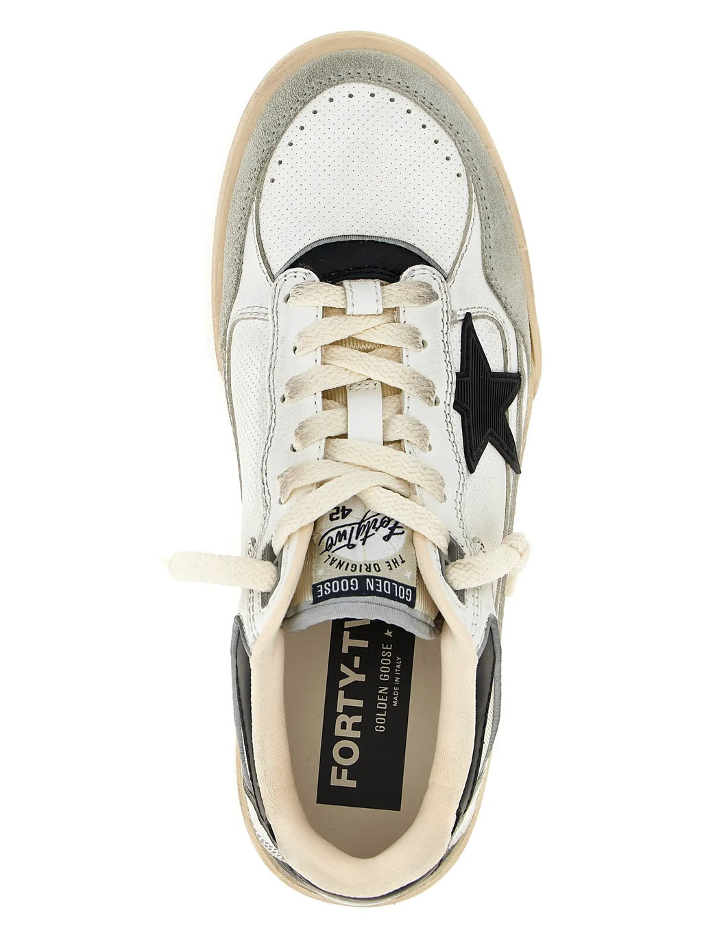 Golden Goose Bicolor Leather Athletic Sneakers