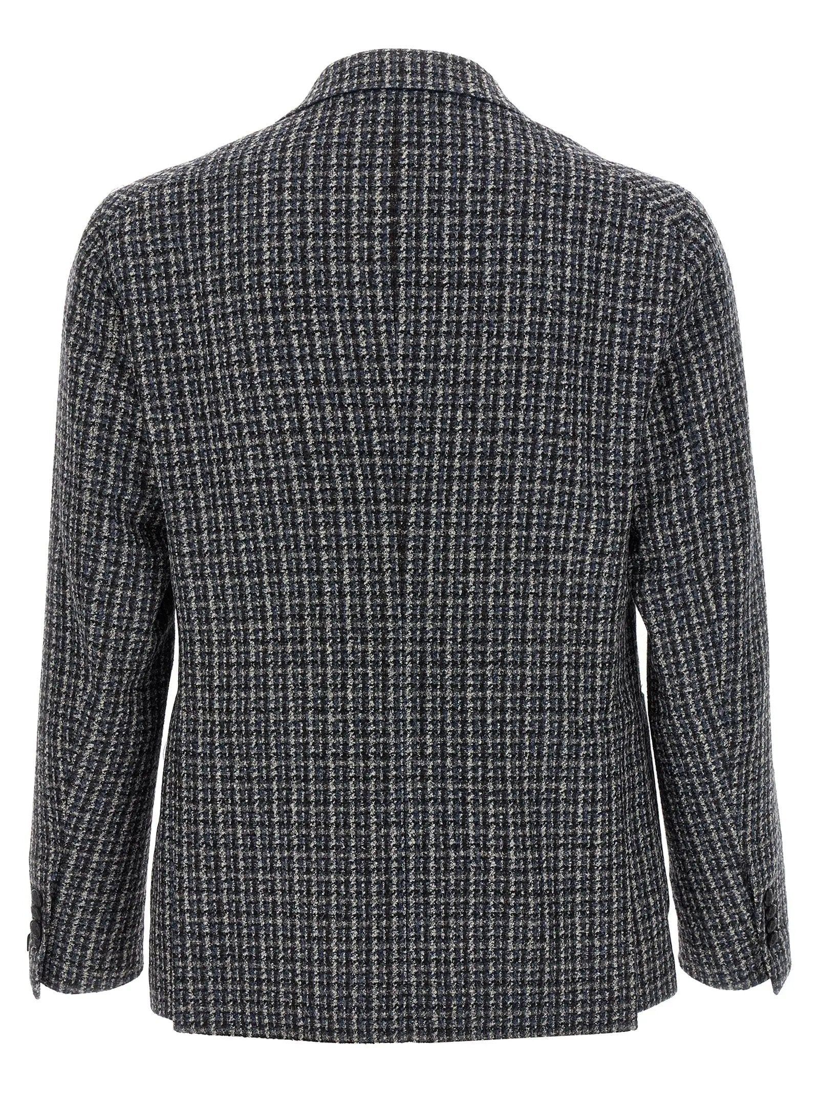 Tagliatore Multicolor Virgin Wool Blazer