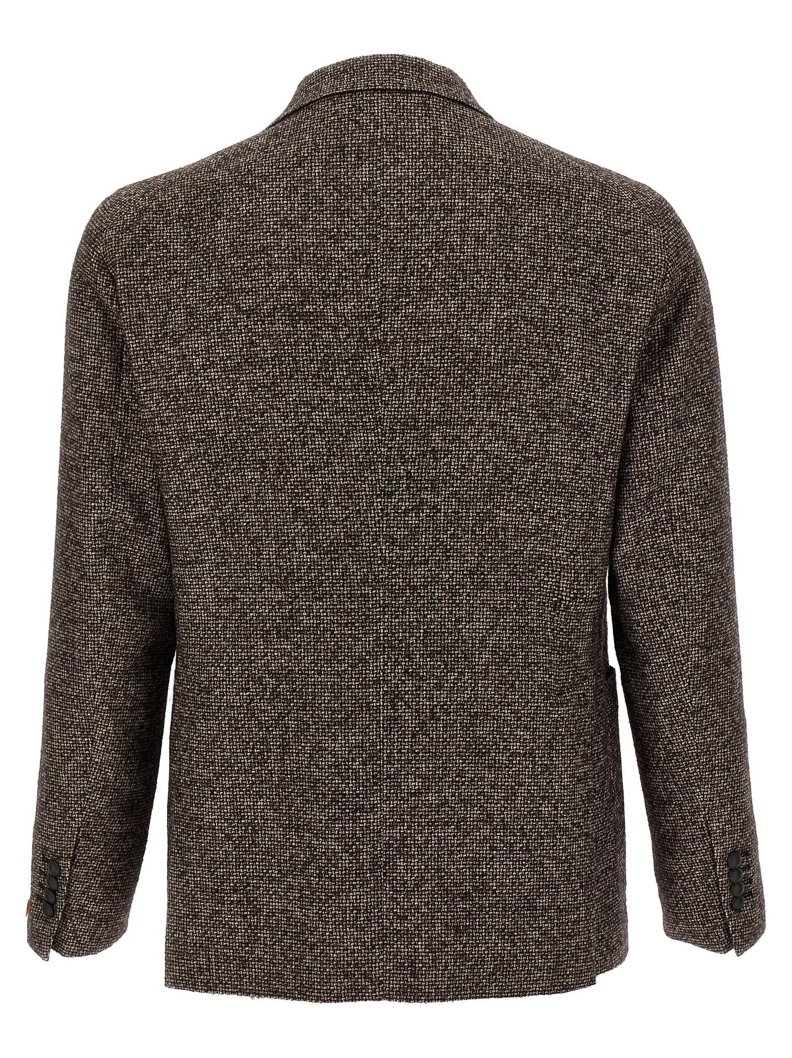 Tagliatore Brown Virgin Wool Blazer