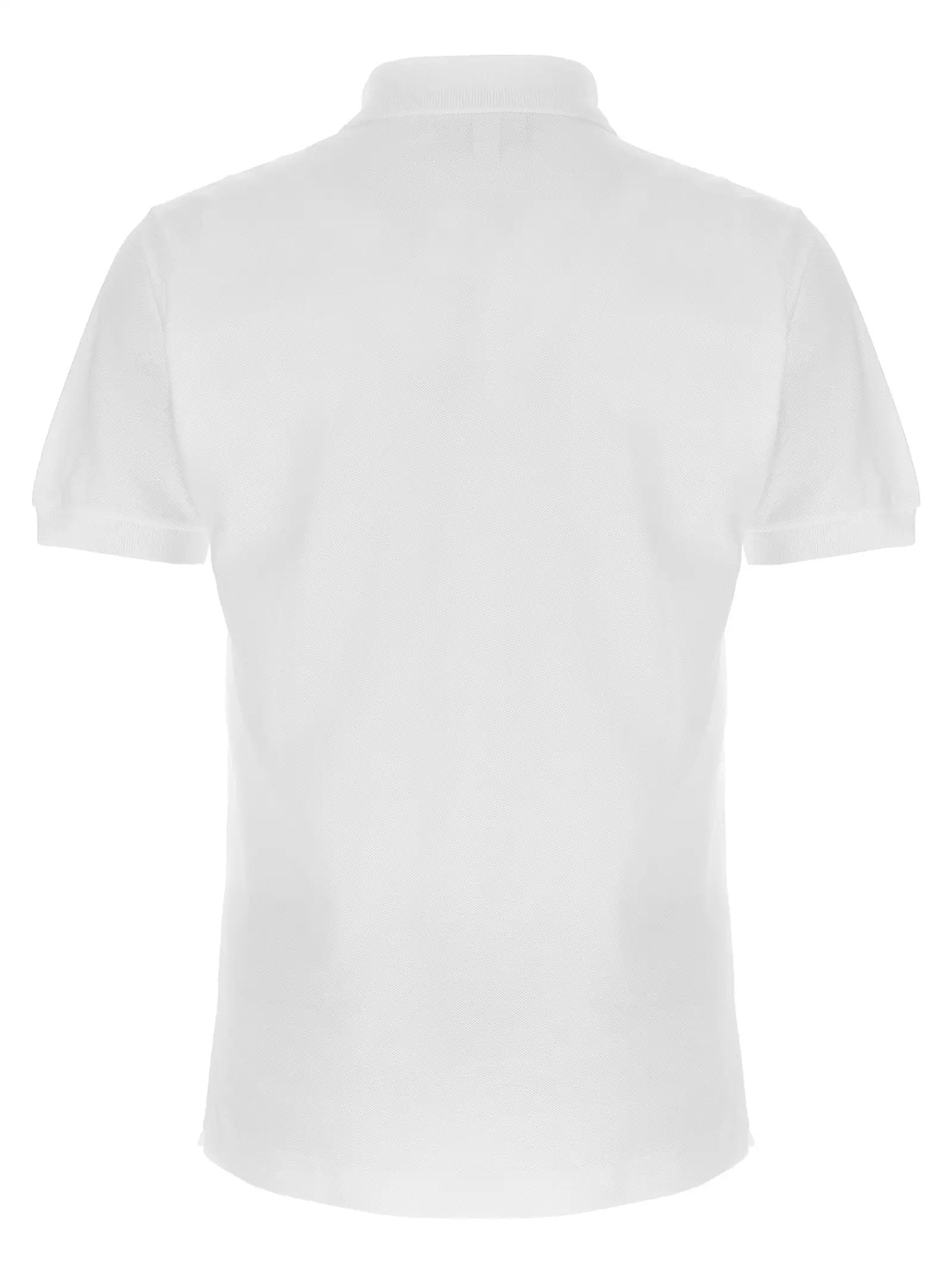 Lacoste White Cotton Polo Shirt