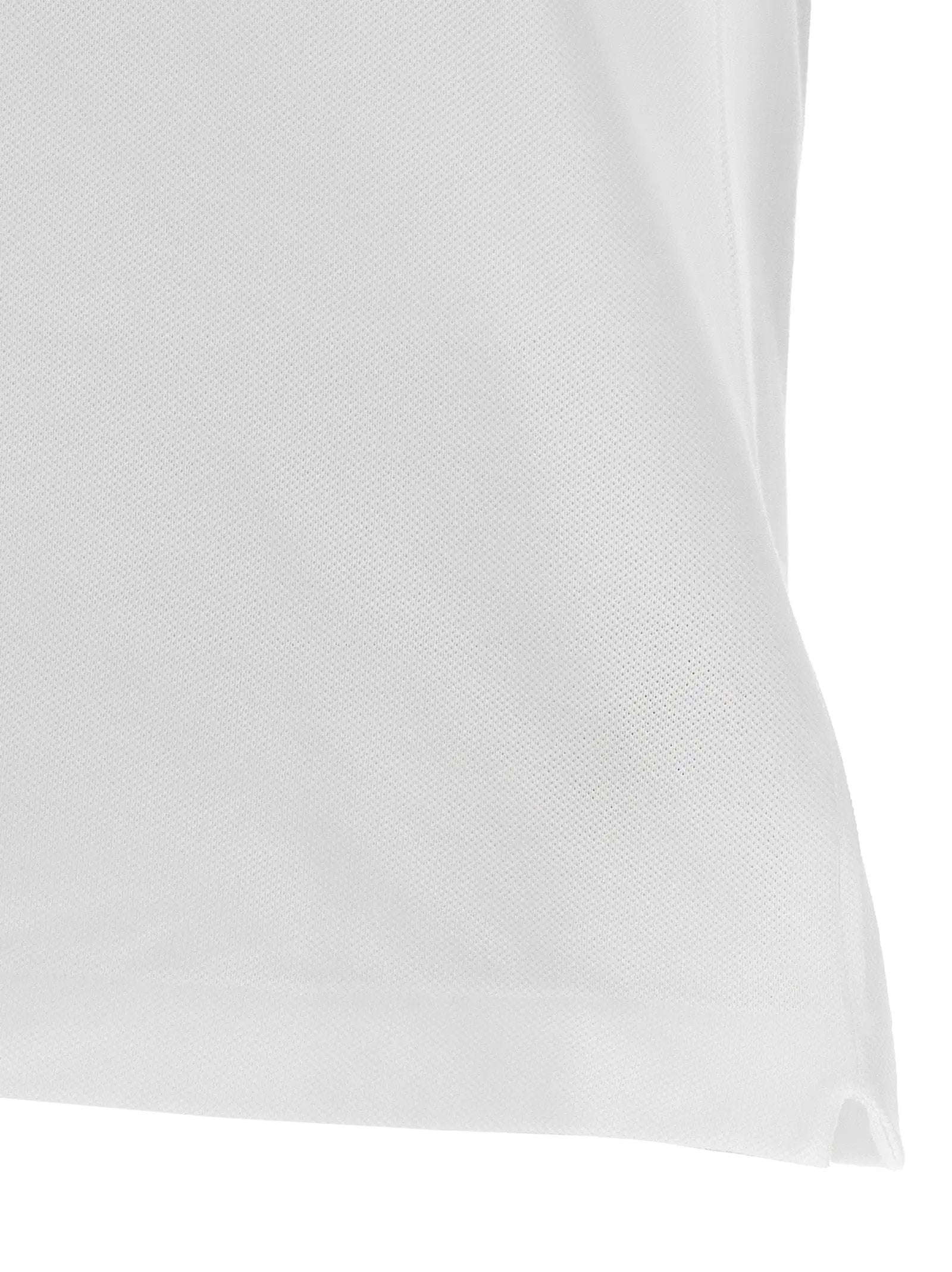 Lacoste White Cotton Polo Shirt