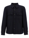 Tom Ford Blue Wool Blouse