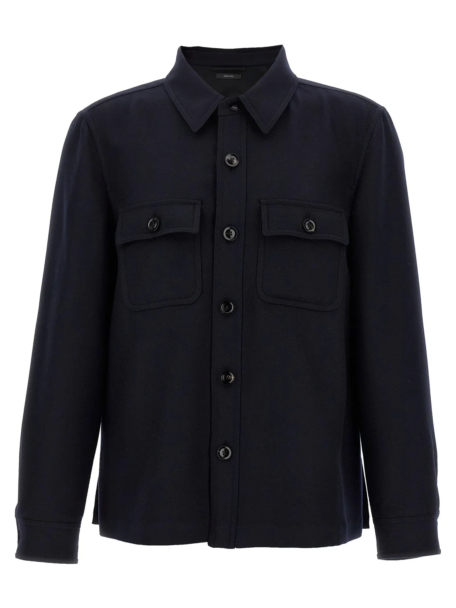 Tom Ford Blue Wool Blouse