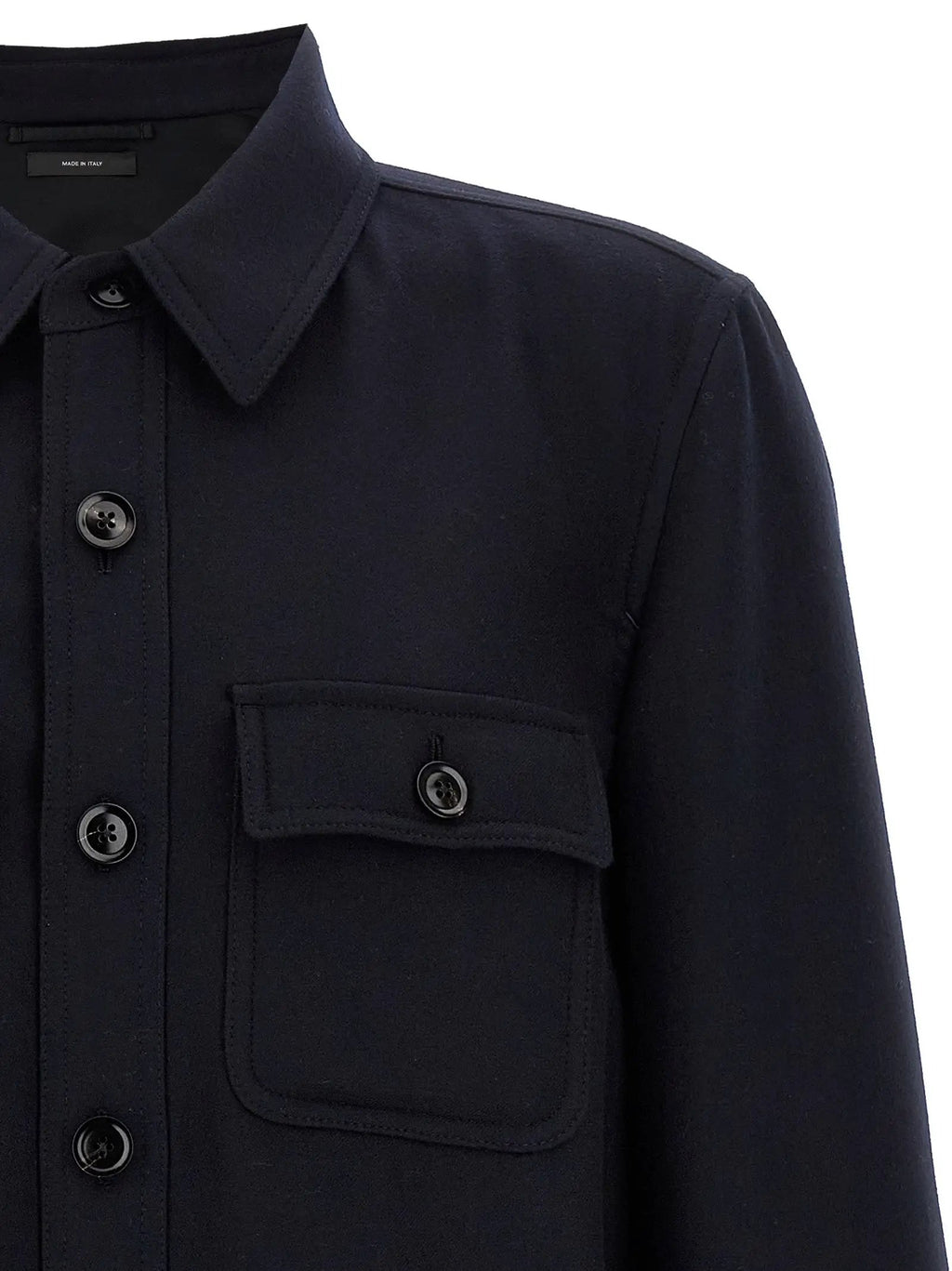 Tom Ford Blue Wool Blouse